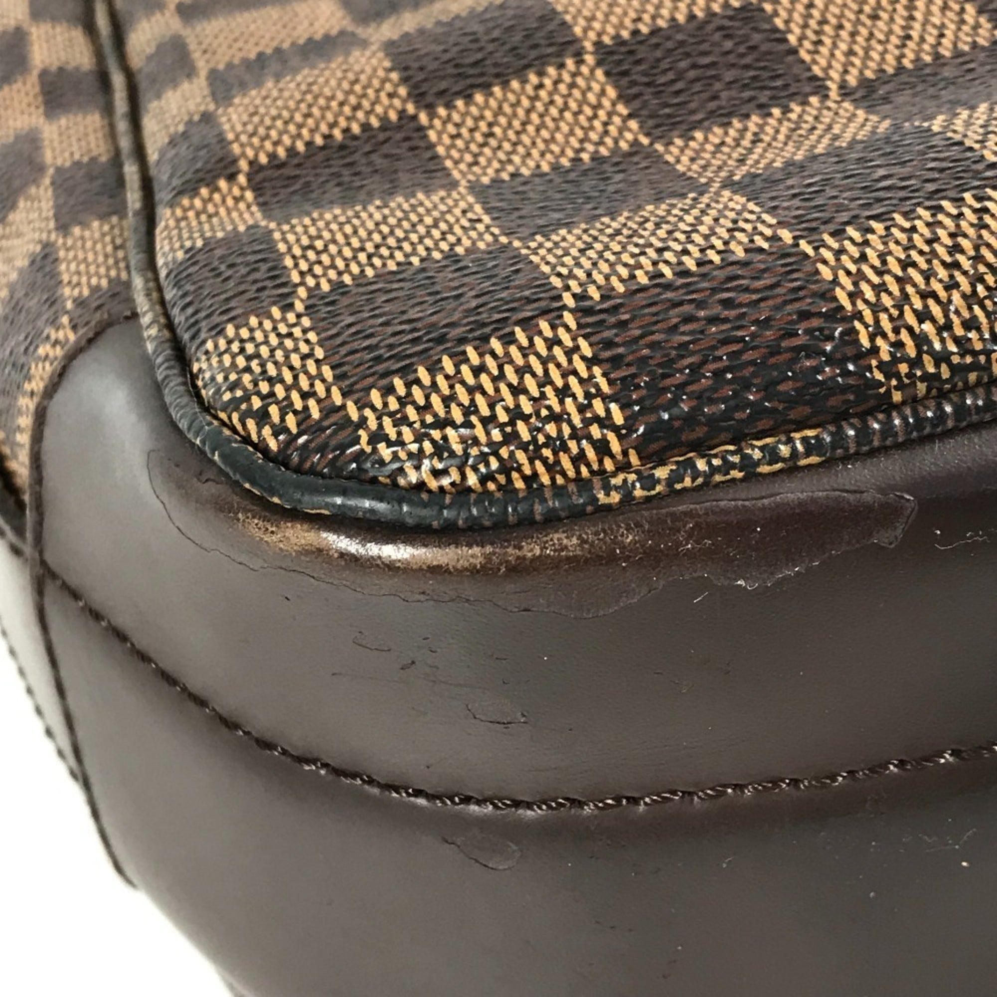 Louis Vuitton Brown Ebene Damier Canvas Handbag Shoulder Bag (Pre-Owned)