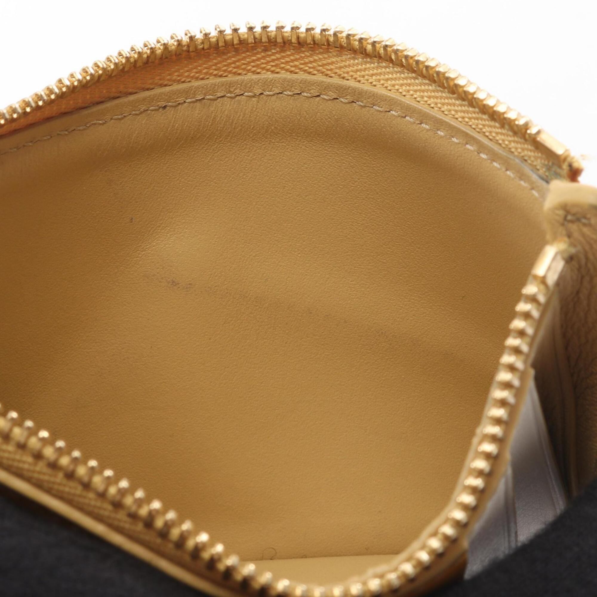 Loewe Beige Brown White Leather Coin Purse/Coin Case (Pre-Owned)