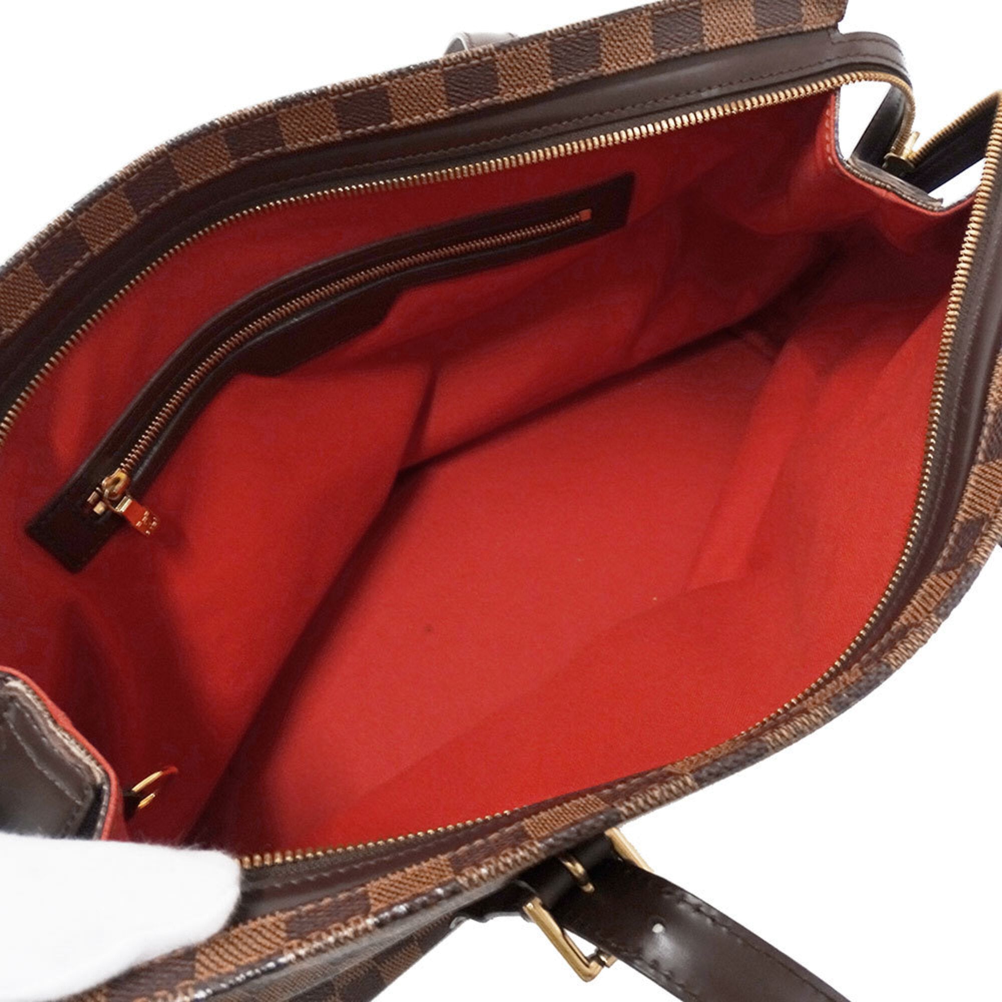 Louis Vuitton Brown Damier Canvas Handbag Tote Bag (Pre-Owned)
