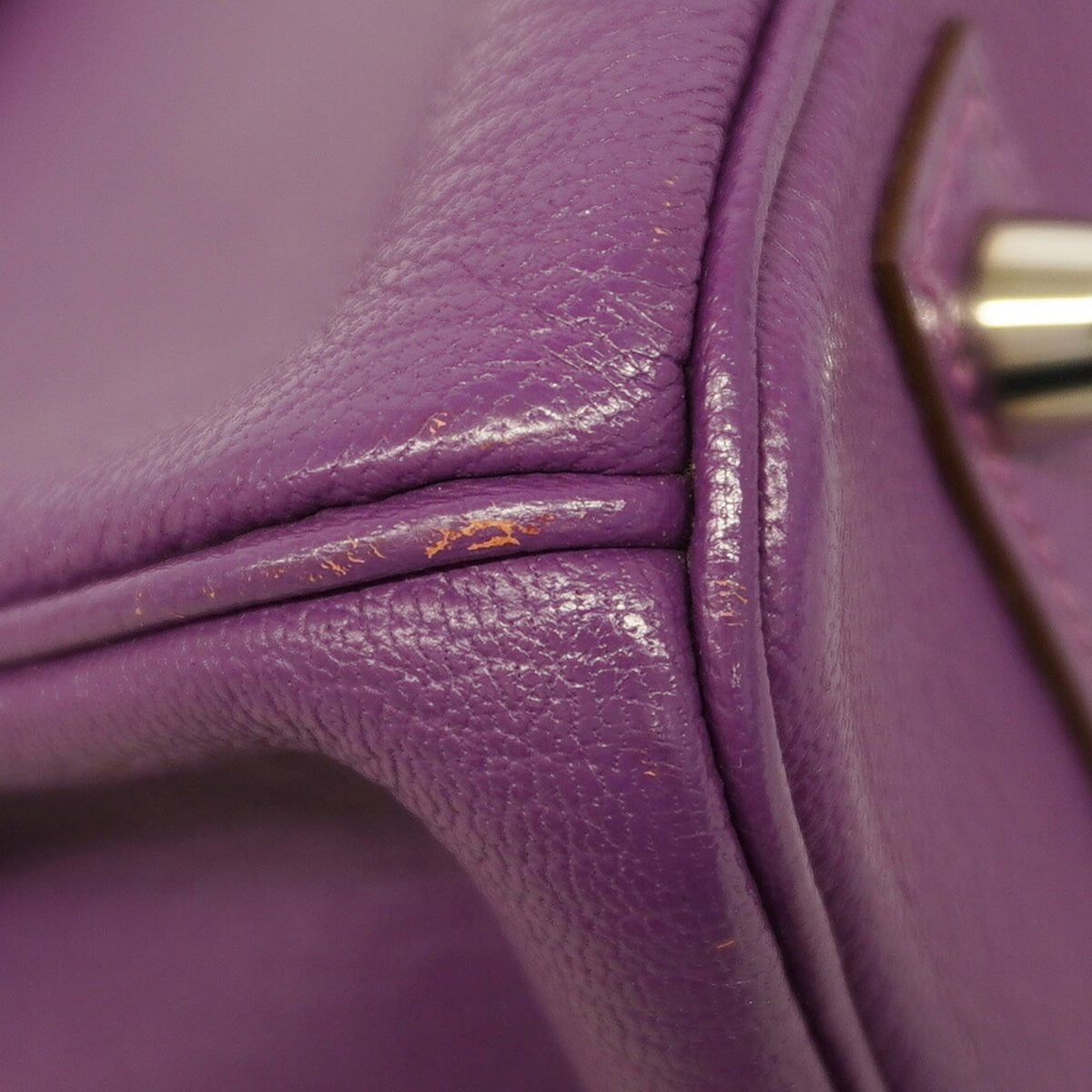 Hermes Anemone Chevre Leather Handbag (Pre-Owned)