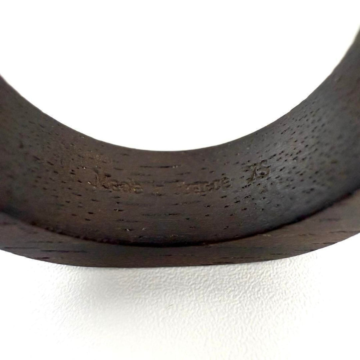 Louis Vuitton Metal Wood Band Ring (Pre-Owned)