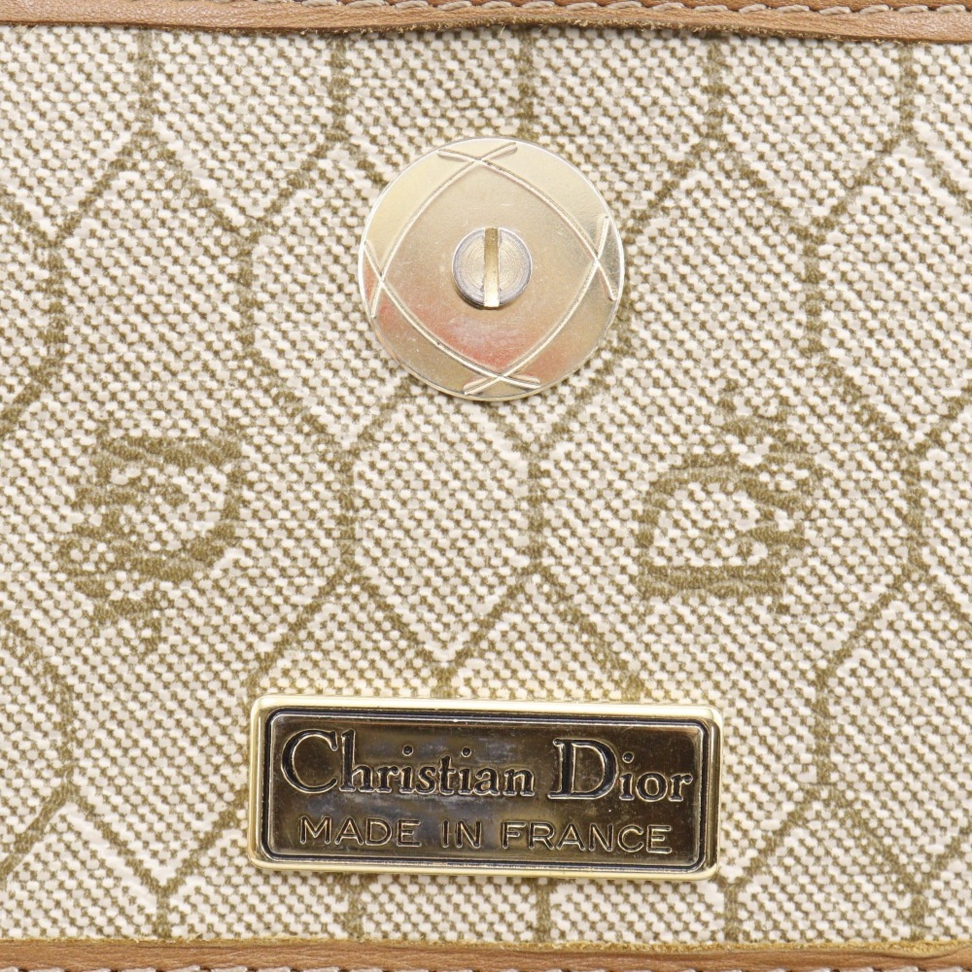 Christian Dior Beige Pvc Shoulder Bag (Pre-Owned)