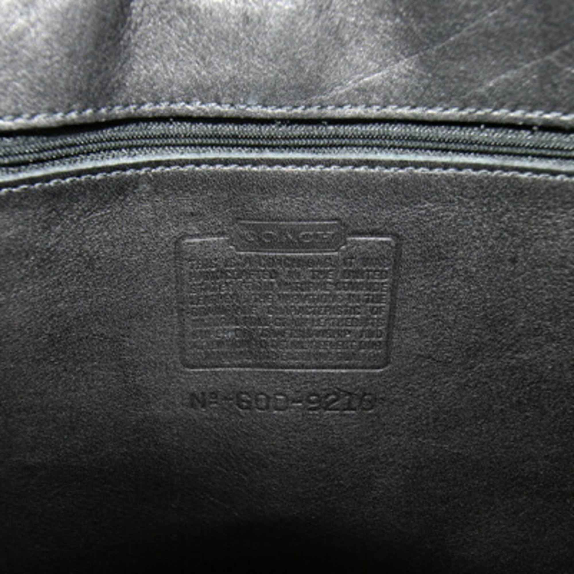 Coach Black Leather Shoulder Bag (Pre-Owned)