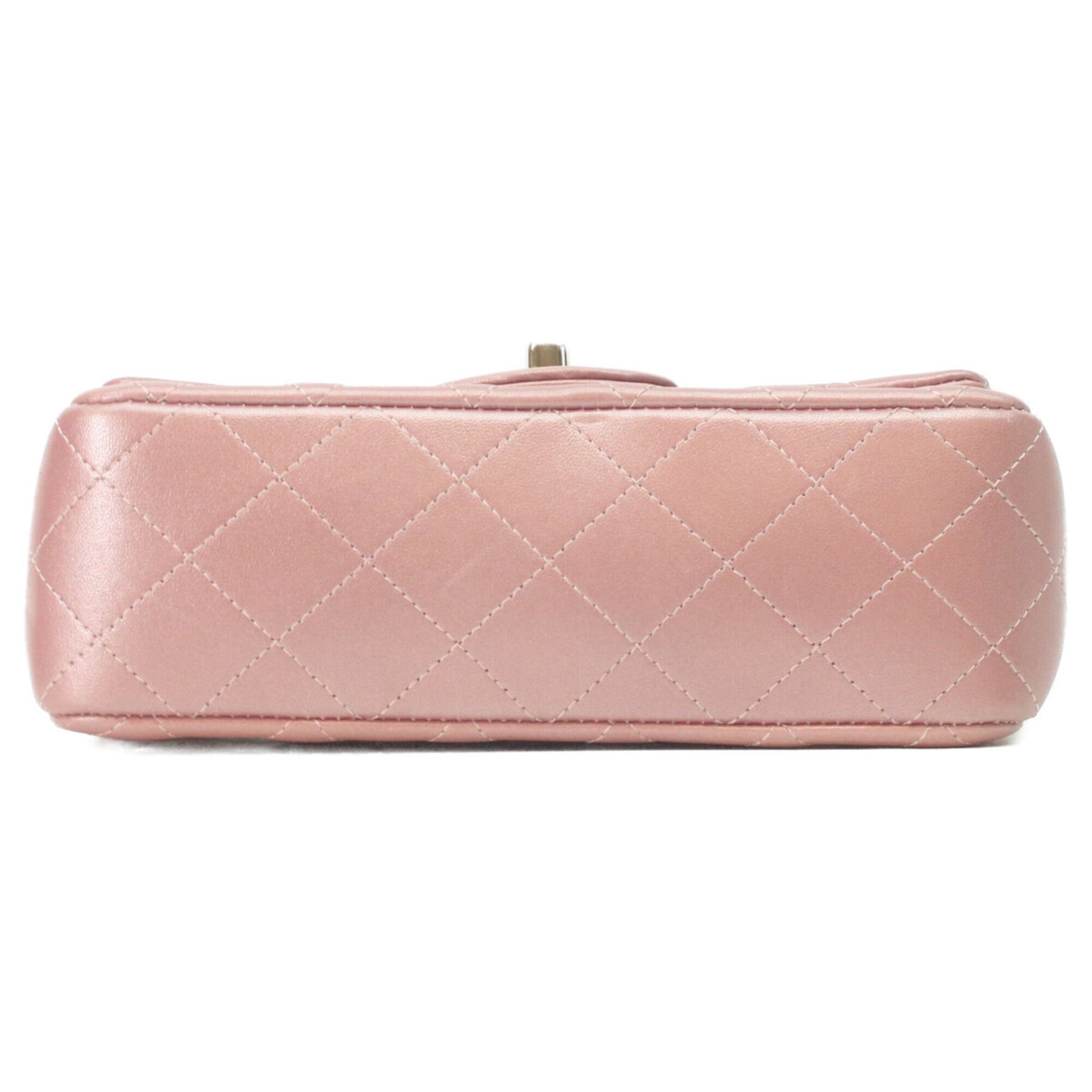 Chanel Metallic Pink Leather Shoulder Bag (Pre-Owned)