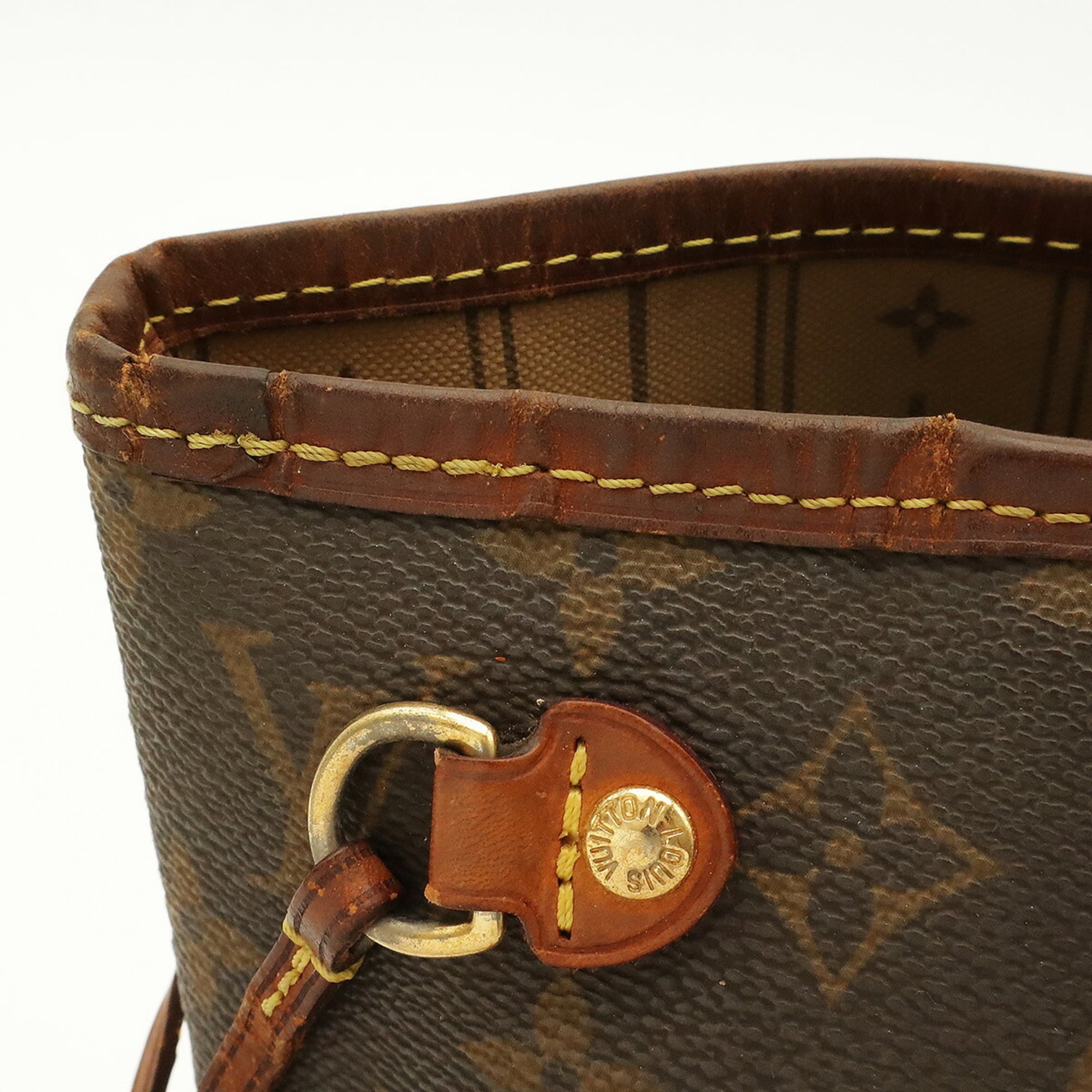 Louis Vuitton Brown Monogram White Monogram Shoulder Bag Tote Bag (Pre-Owned)