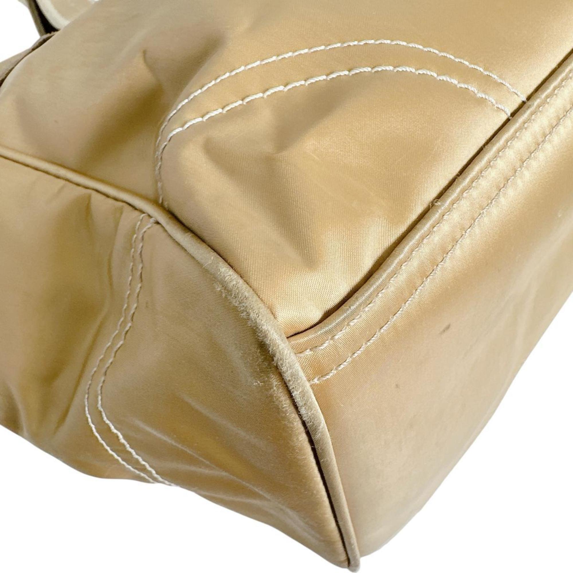Coach Gold Signature Line Handbag Tote Bag (Pre-Owned)
