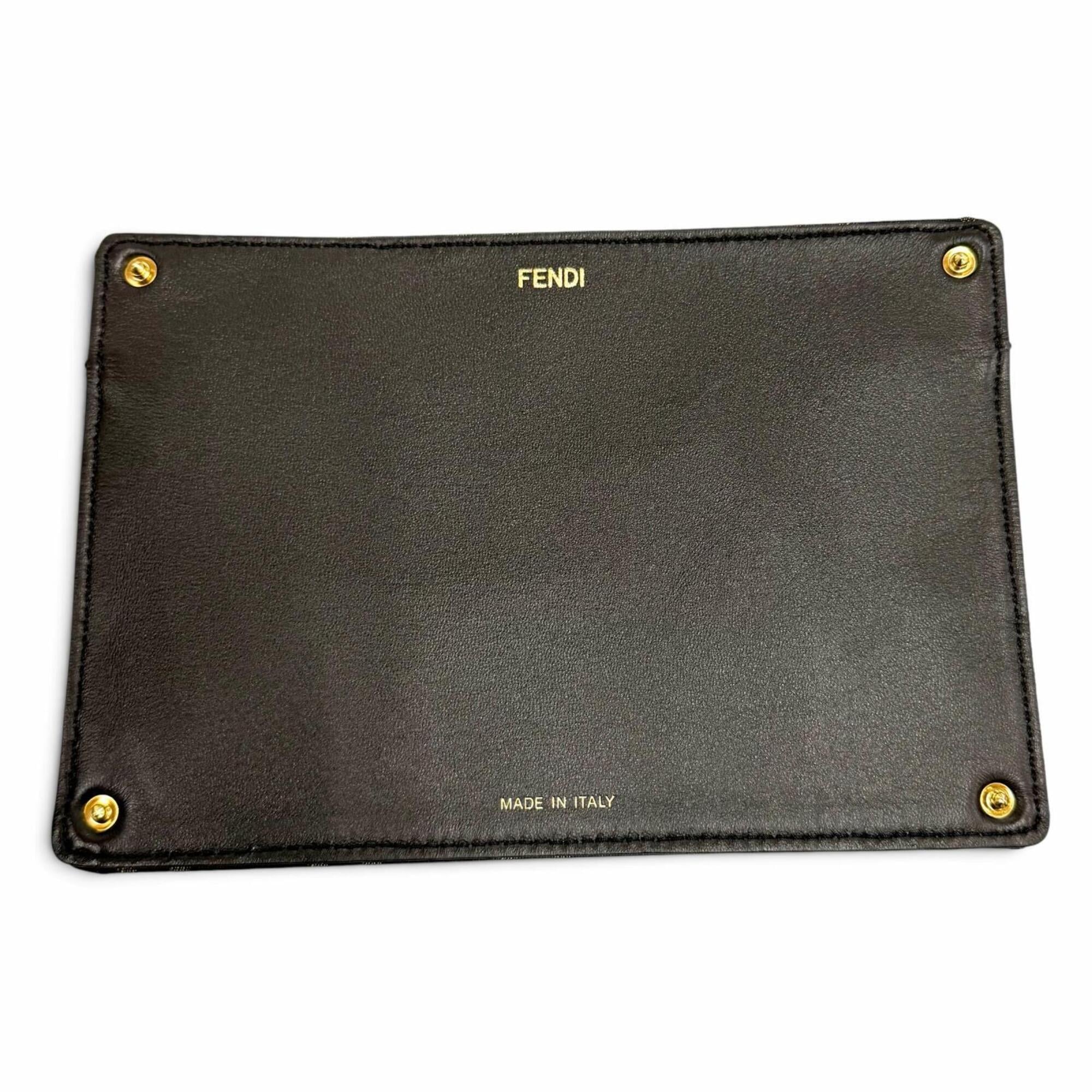 Fendi Brown Canvas Leather Handbag (Pre-Owned)