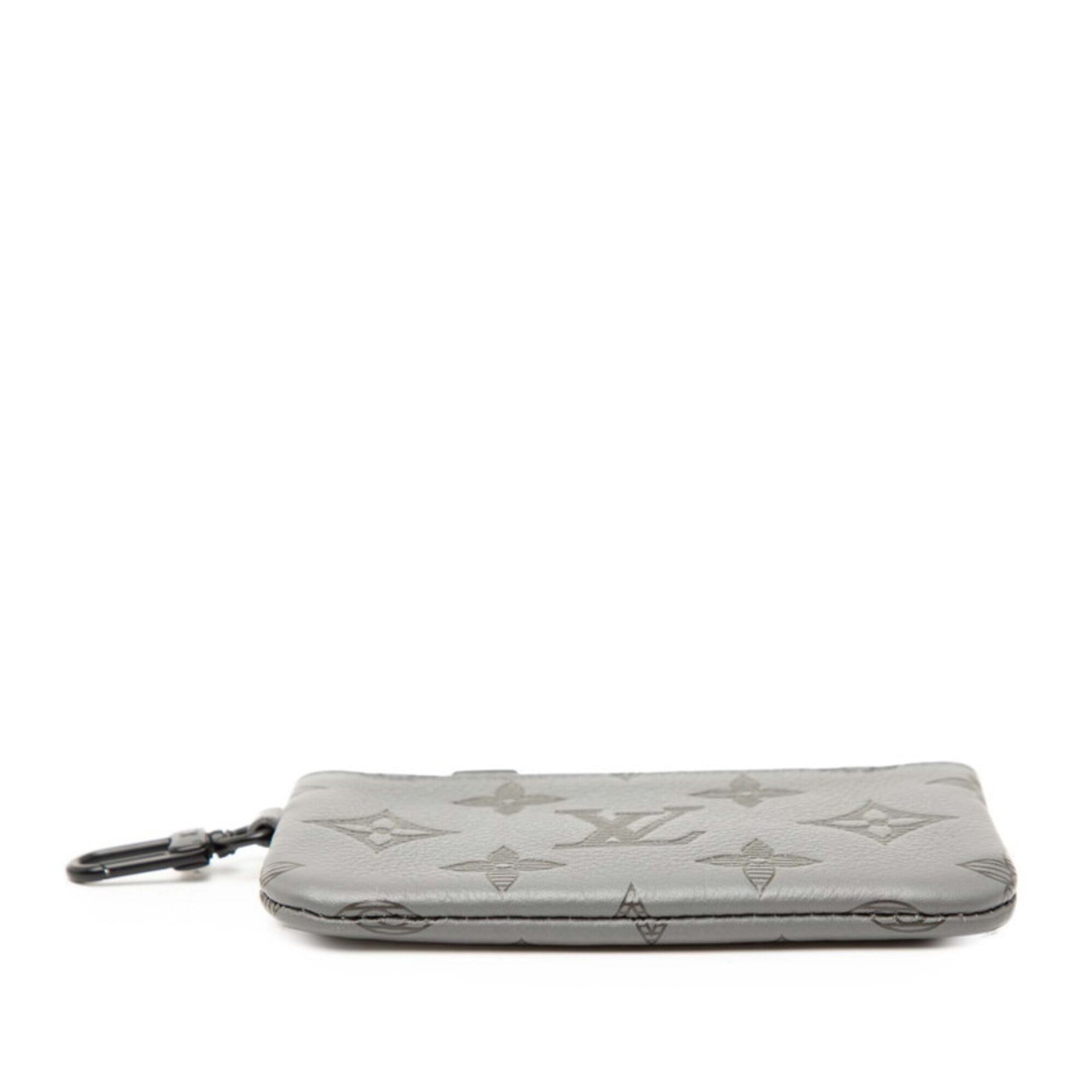 Louis Vuitton Gray Monogram Leather Handbag Pouch (Pre-Owned)