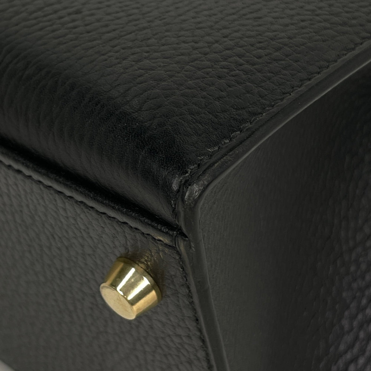 Hermes Kelly Black Ardennes Leather Handbag (Pre-Owned)