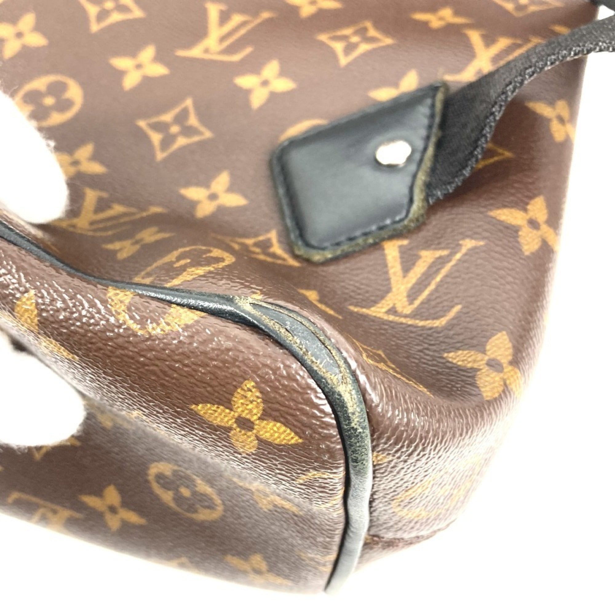Louis Vuitton Black Brown Galle Monogram Backpack (Pre-Owned)