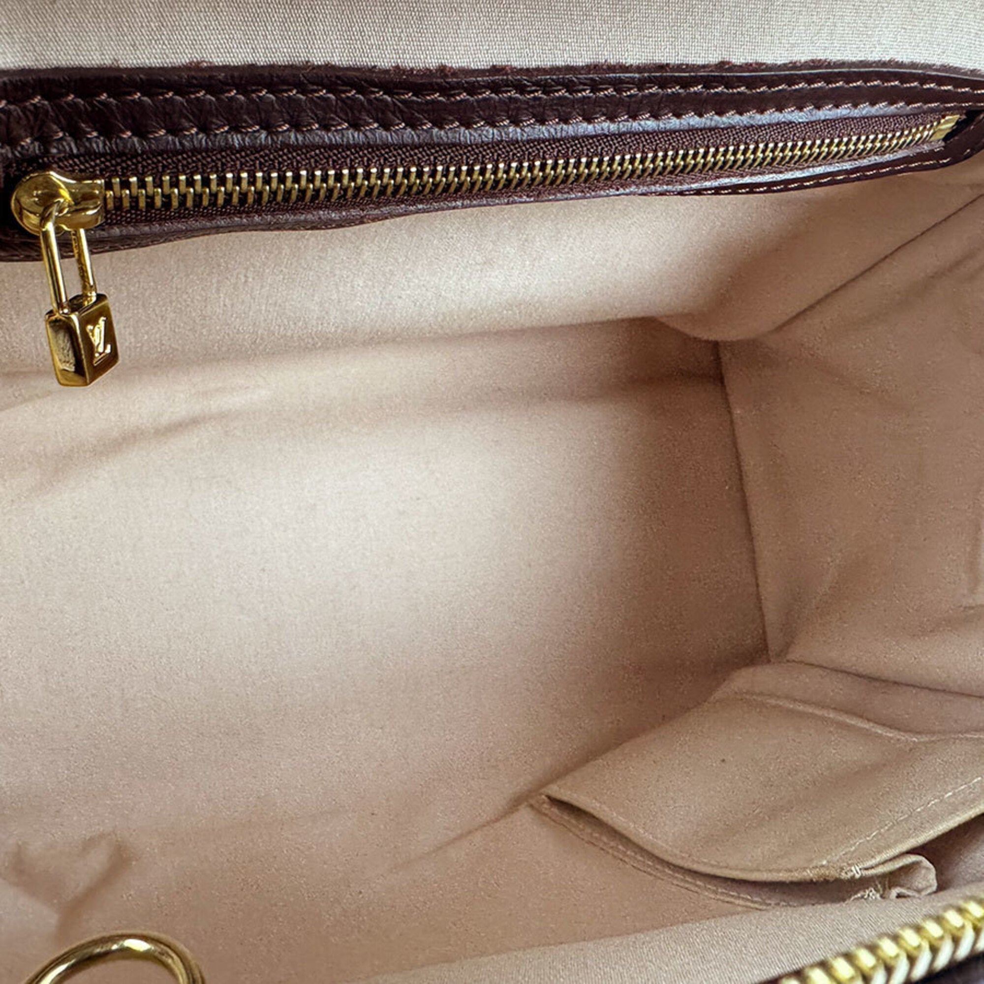 Louis Vuitton Burgundy Monogram Mini Handbag (Pre-Owned)