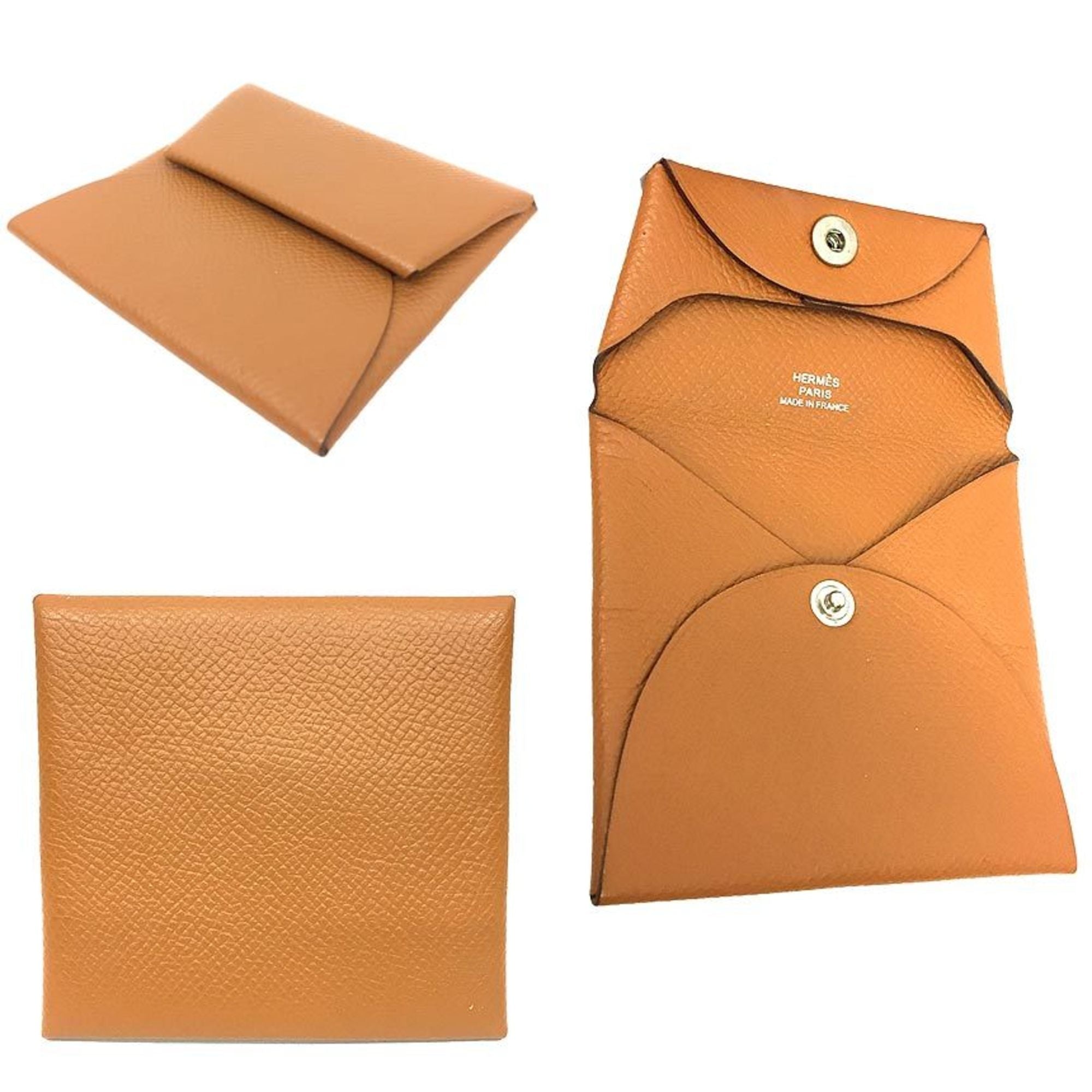 Hermes Camel Epsom Leather Coin Purse/Coin Case (Pre-Owned)