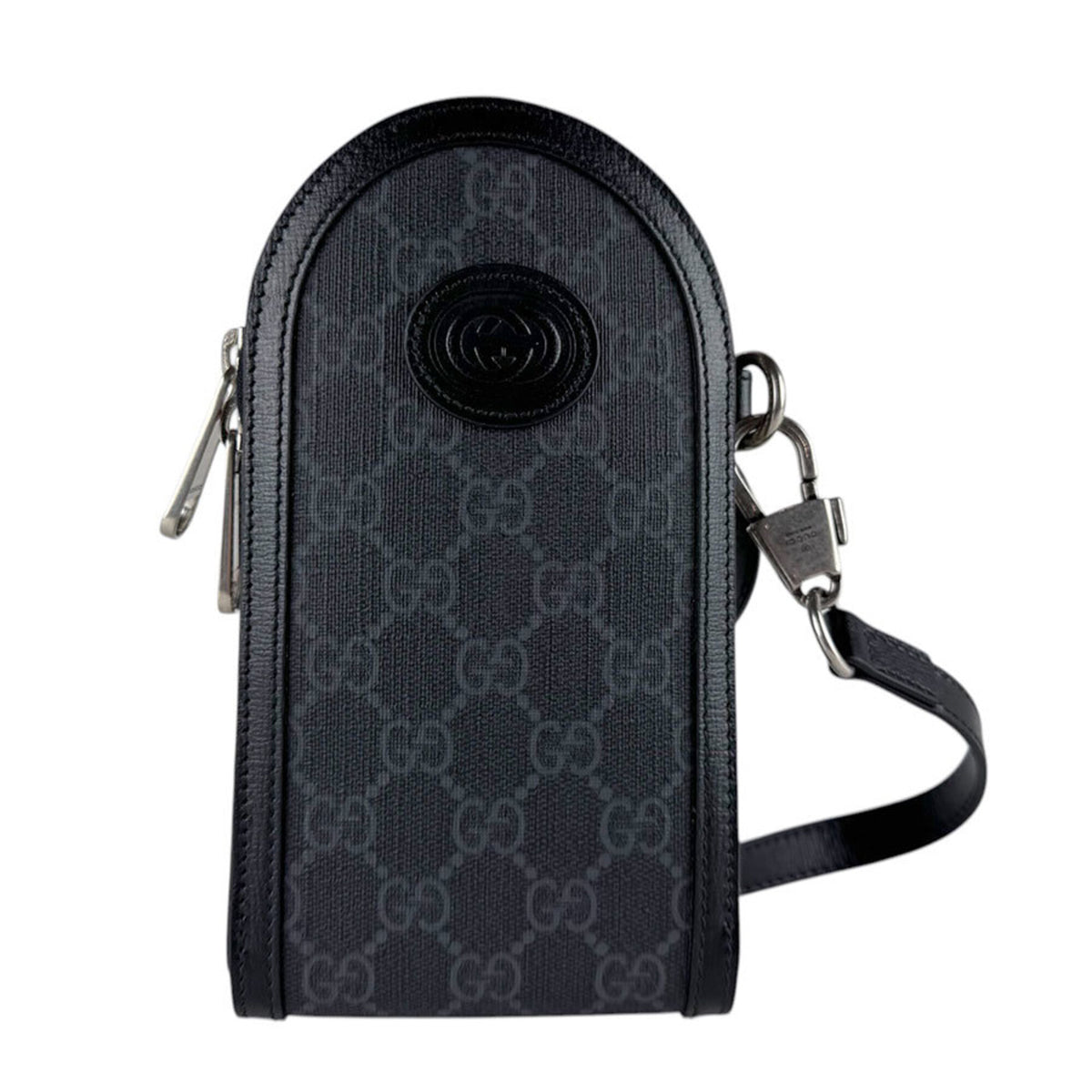 Gucci Black Gg Supreme Pouch Shoulder Bag (Pre-Owned)