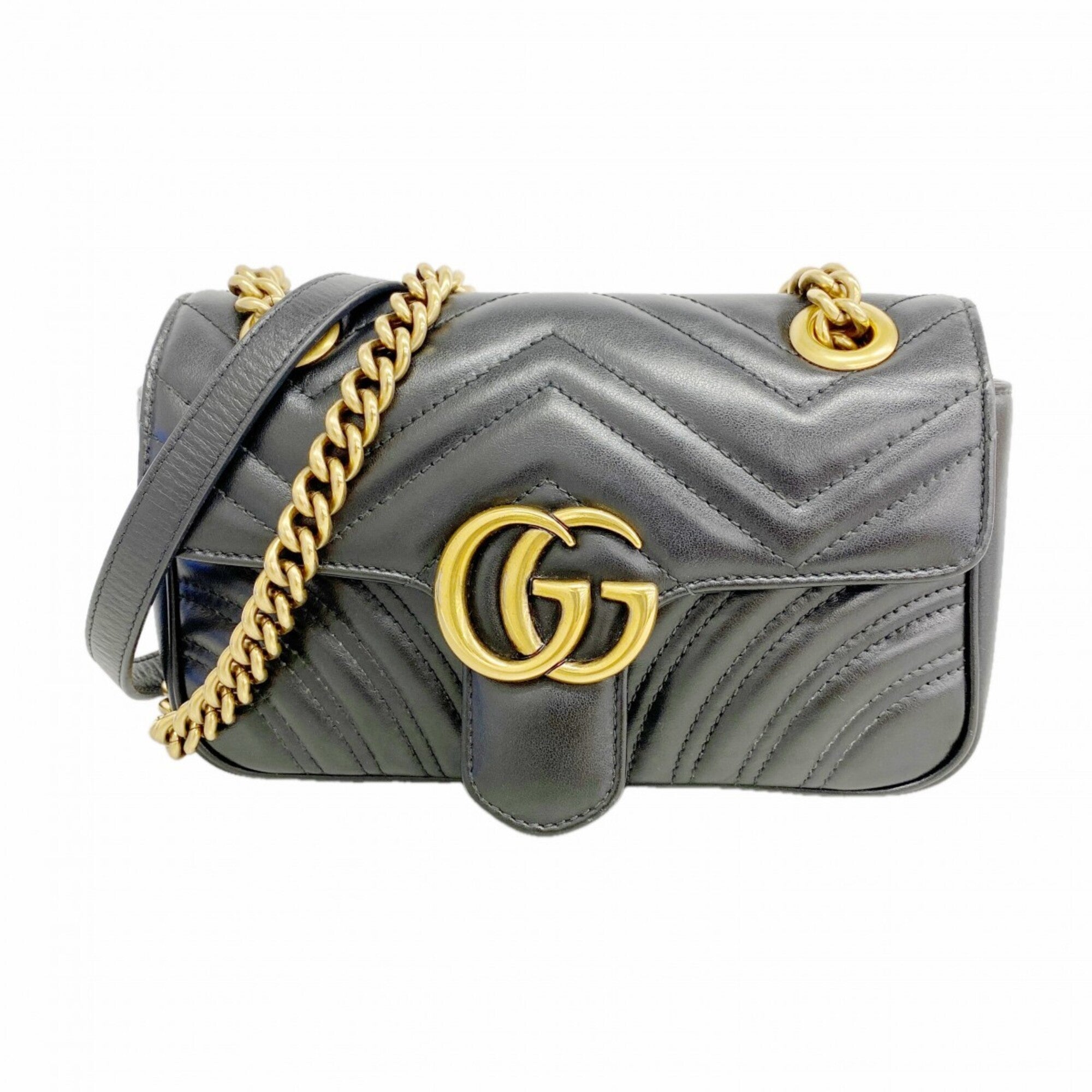 Gucci Black Leather Shoulder Bag (Pre-Owned)