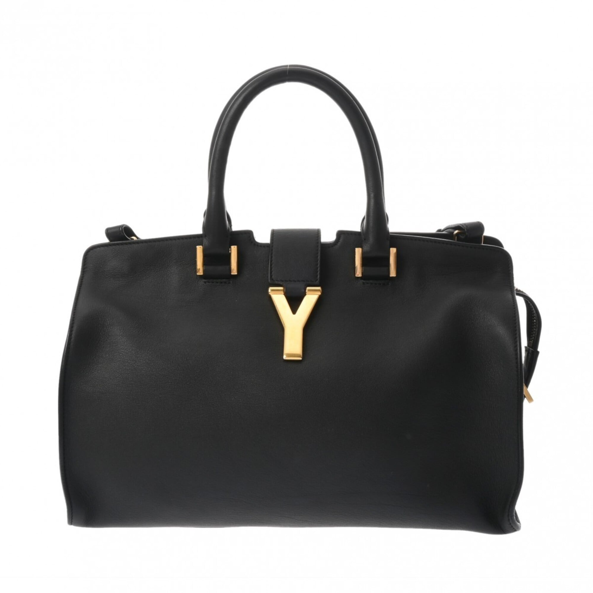 Saint Laurent Black Leather Handbag (Pre-Owned)