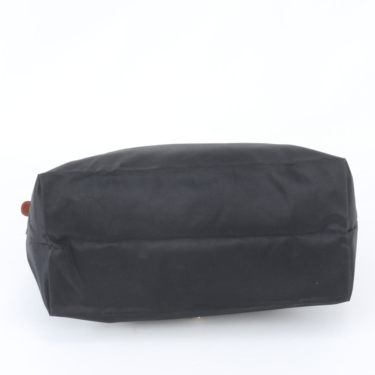 Longchamp Black Leather Nylon Shoulder Bag Tote Bag (Pre-Owned)