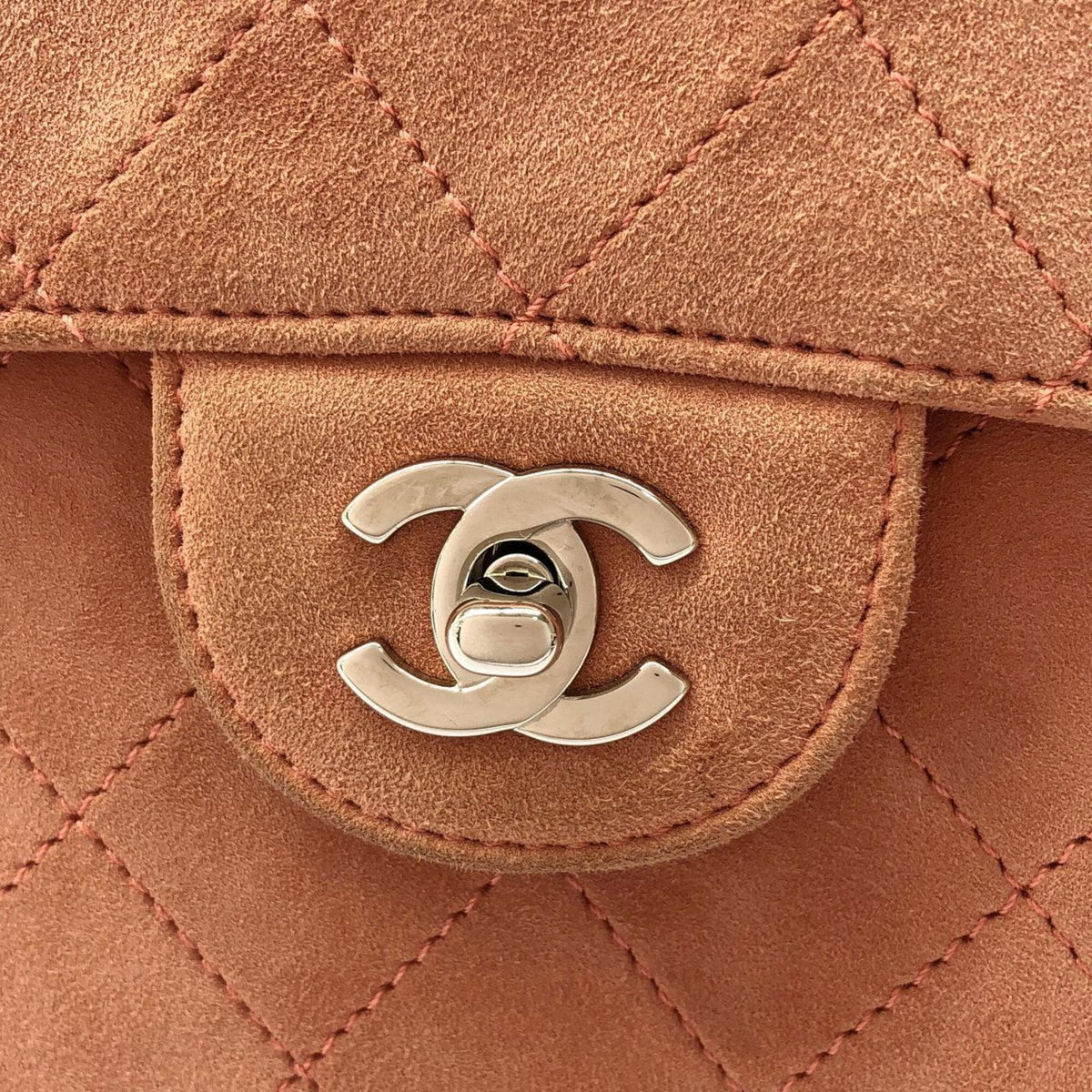 Chanel Pink Suede Shoulder Bag (Pre-Owned)