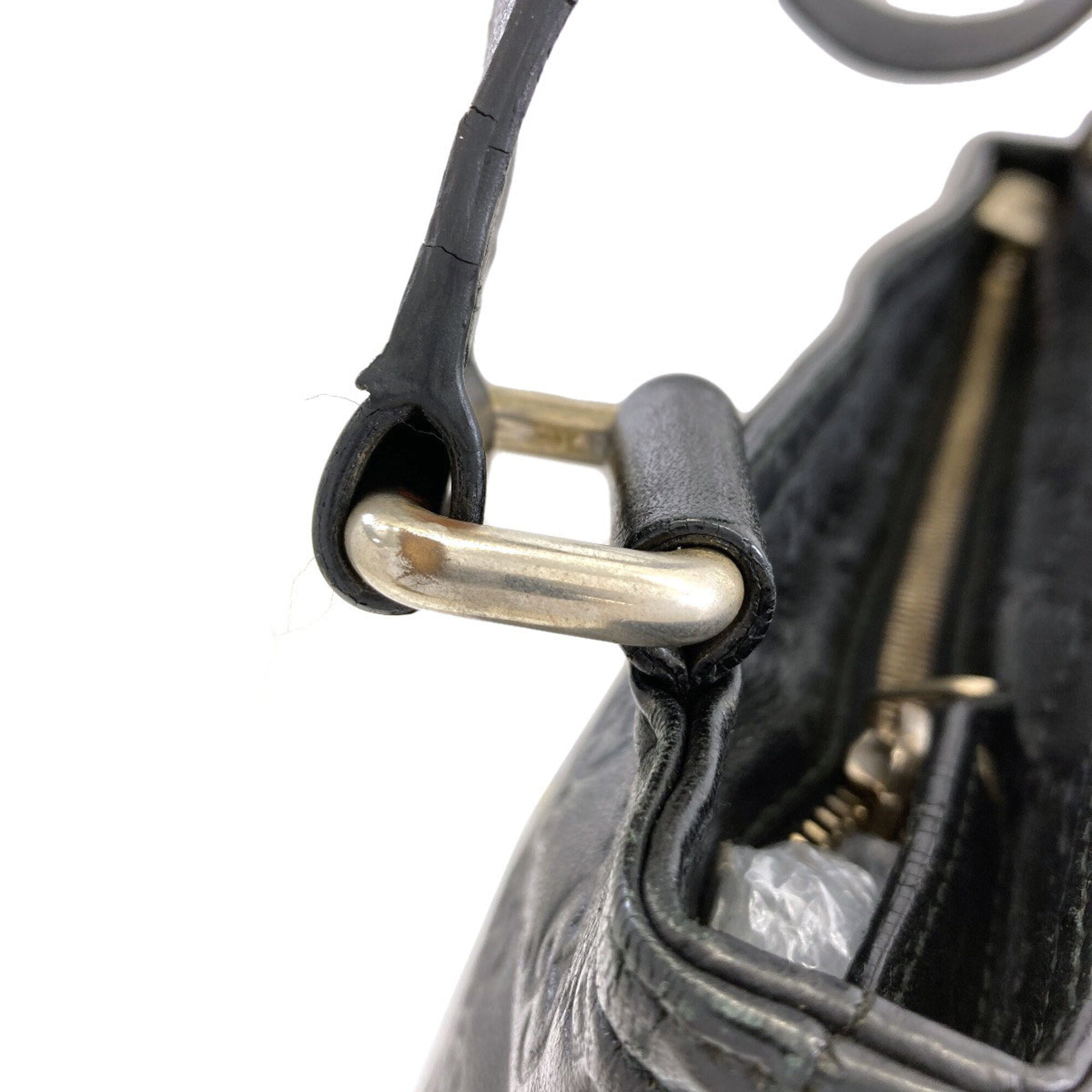 Gucci Black Leather Shoulder Bag (Pre-Owned)