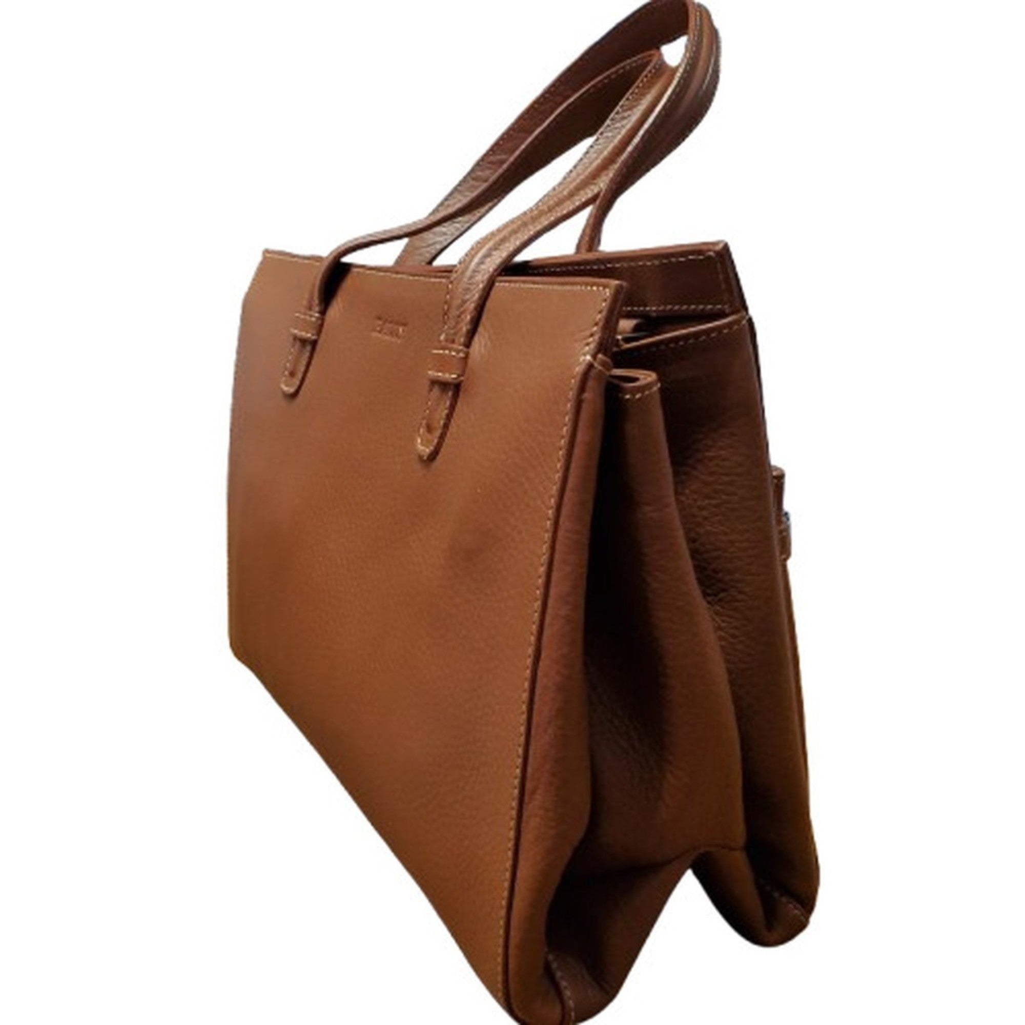 Bally Brown Leather Handbag Shoulder Bag (Pre-Owned)