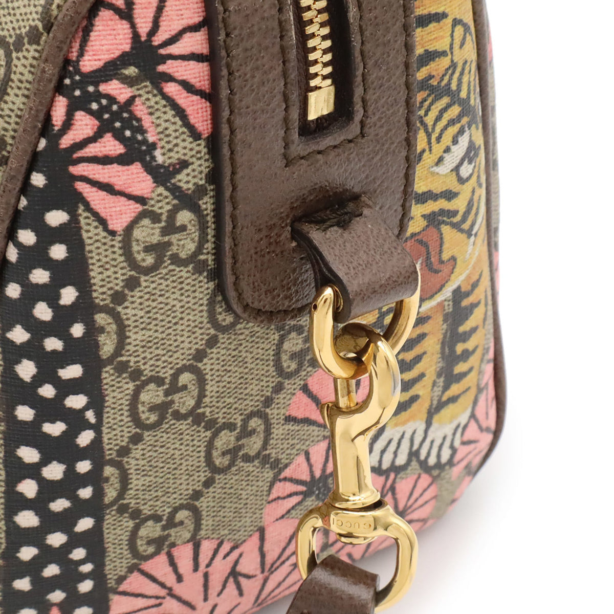 Gucci Beige Brown Brown Multi-Color Gg Supreme Handbag Shoulder Bag (Pre-Owned)