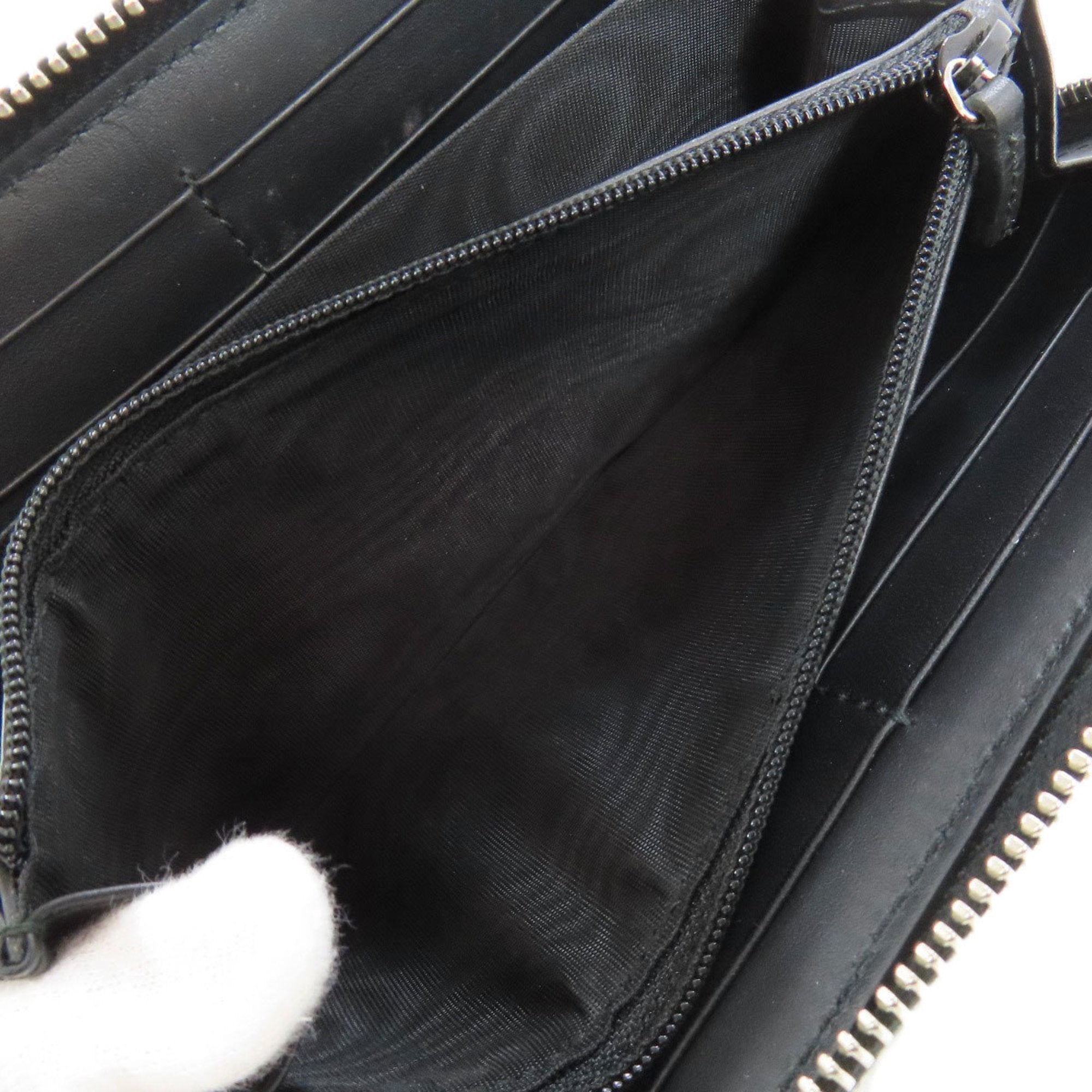 Gucci Black Pvc Long Wallet (Bi-Fold) (Pre-Owned)
