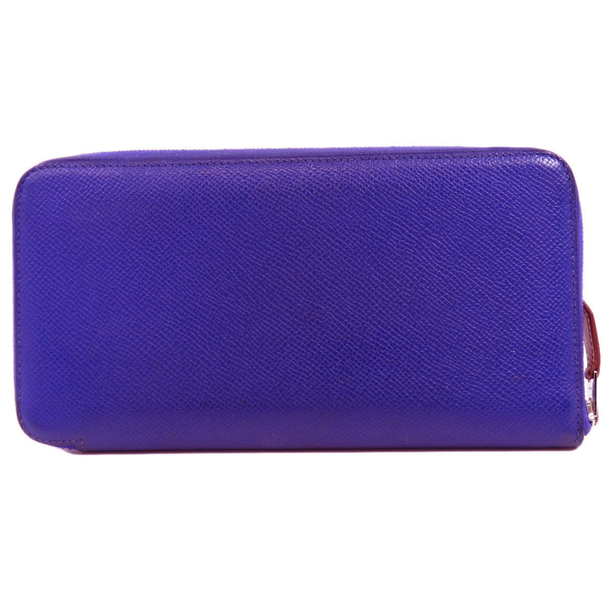 Hermes Blue Epsom Leather Coin Purse/Coin Case (Pre-Owned)