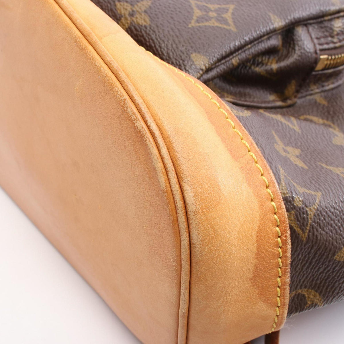Louis Vuitton Brown Pvc Coated Canvas Monogram Leather Backpack (Pre-Owned)