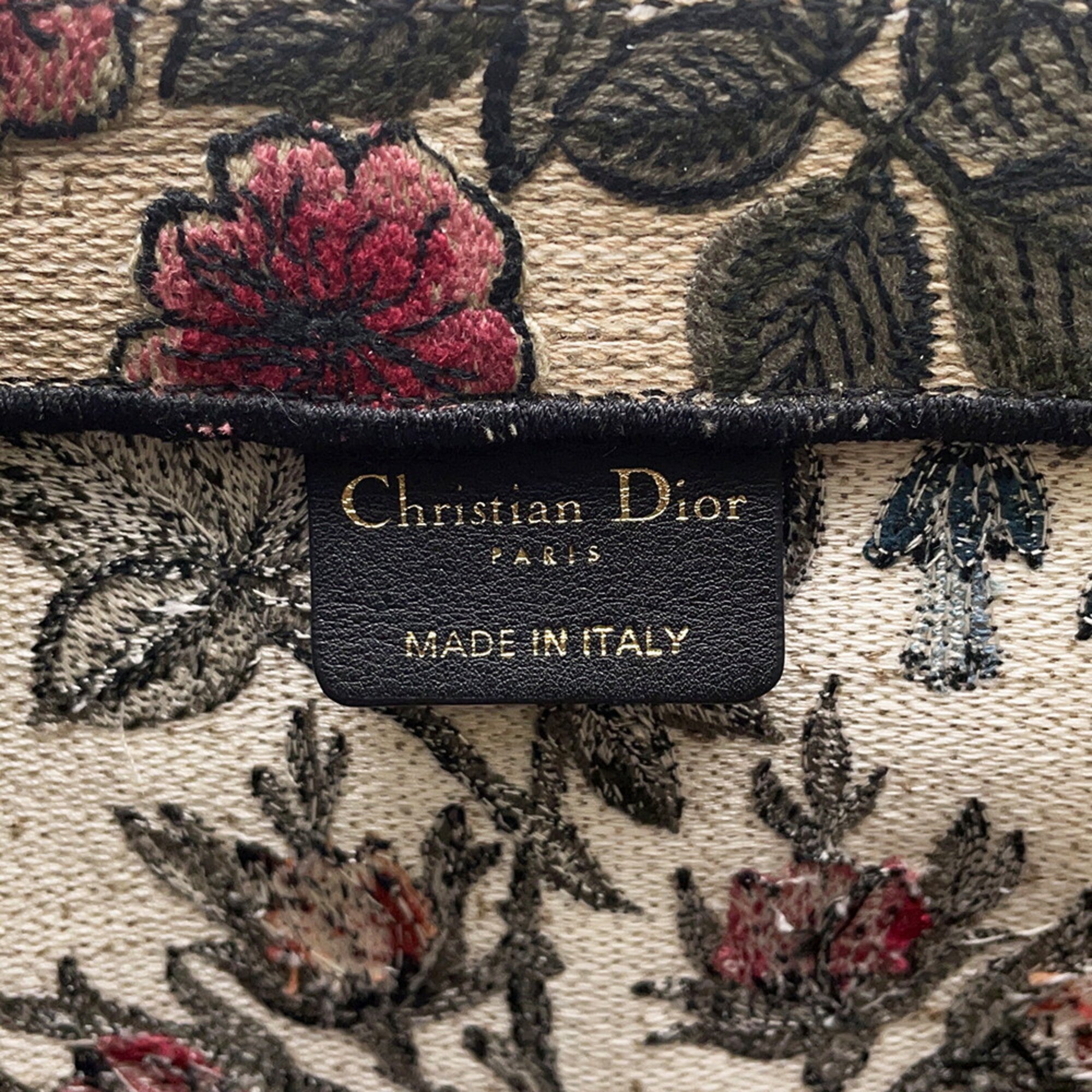 Christian Dior Beige Multi-Color Canvas Tote Bag (Pre-Owned)
