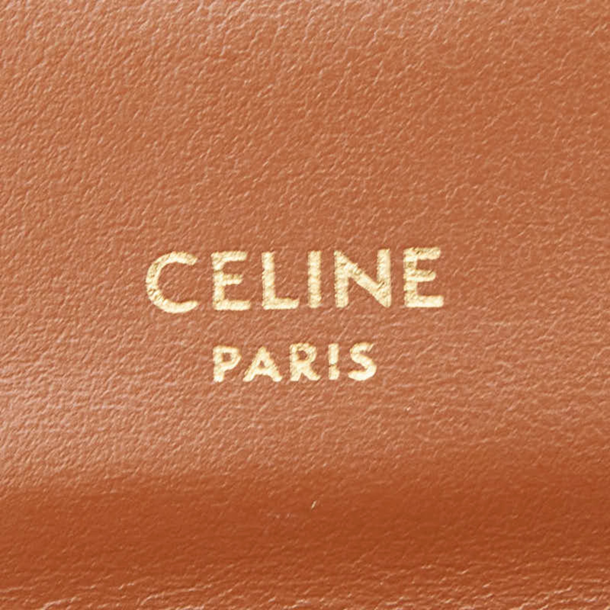 Celine Beige Ivory Pvc Leather Wallet (Tri-Fold) (Pre-Owned)