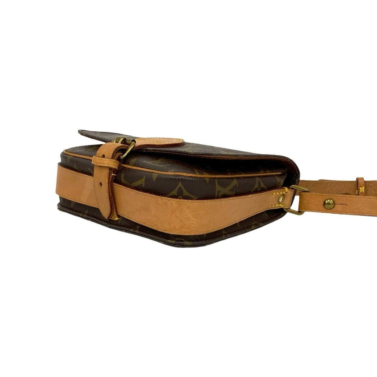 Louis Vuitton Brown Leather Pvc Pochette Shoulder Bag (Pre-Owned)