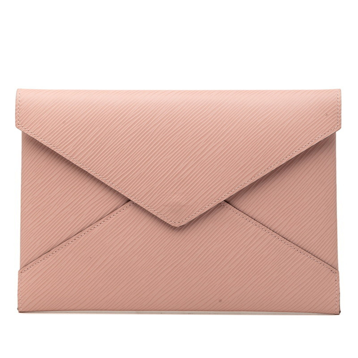 Louis Vuitton Bordeaux Pink Red Color Leather Clutch Bag Handbag Pochette Pouch (Pre-Owned)