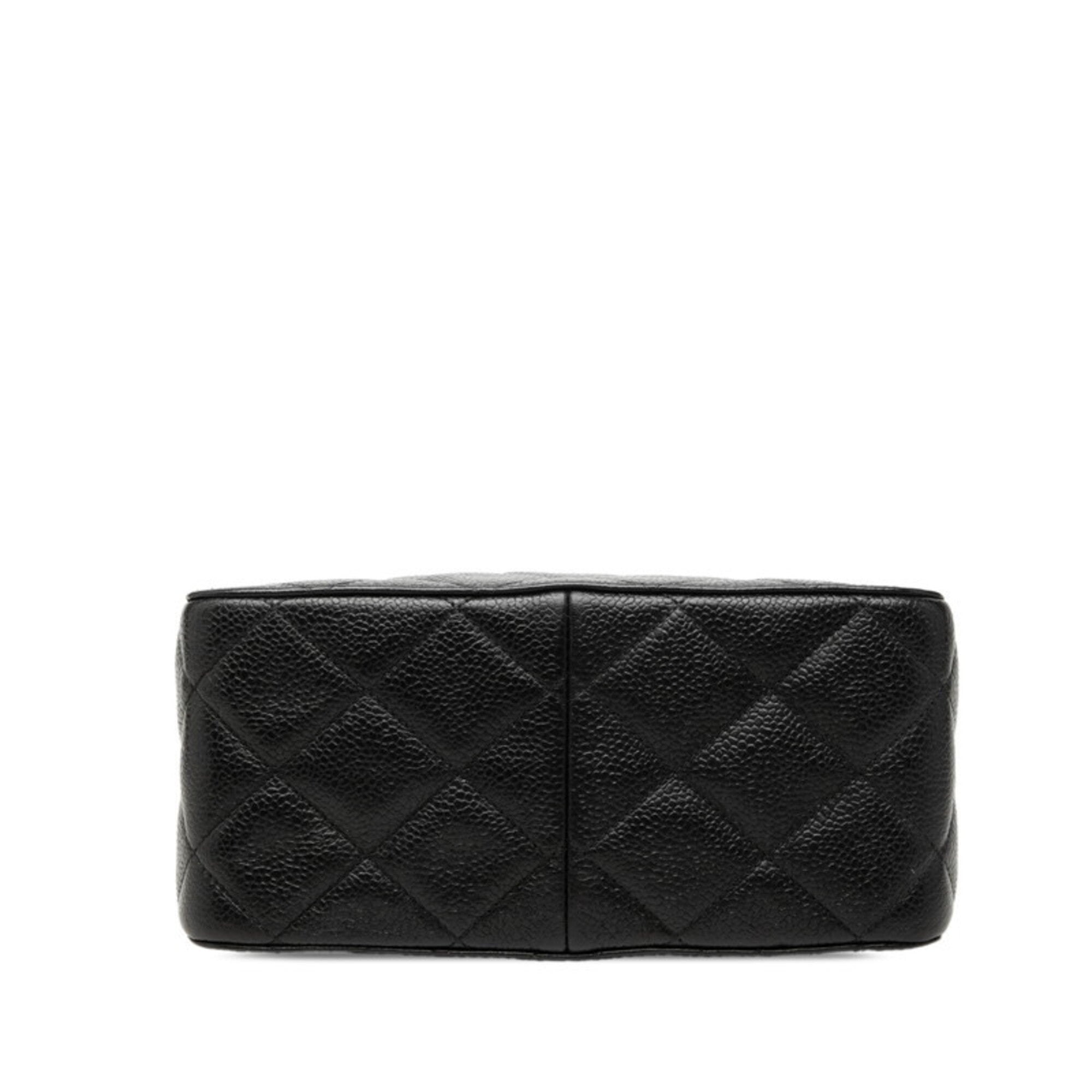 Chanel Black Grained Calfskin Shoulder Bag (Pre-Owned)