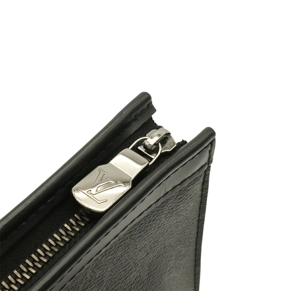 Louis Vuitton Black Gray Monogram Eclipse Monogram Eclipse Clutch Bag Pochette (Pre-Owned)