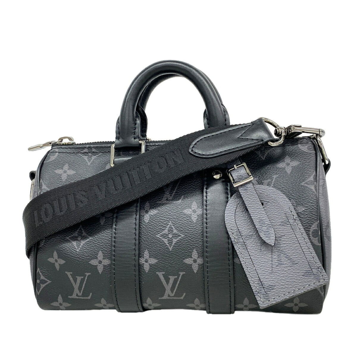 Louis Vuitton Black Gray Handbag (Pre-Owned)