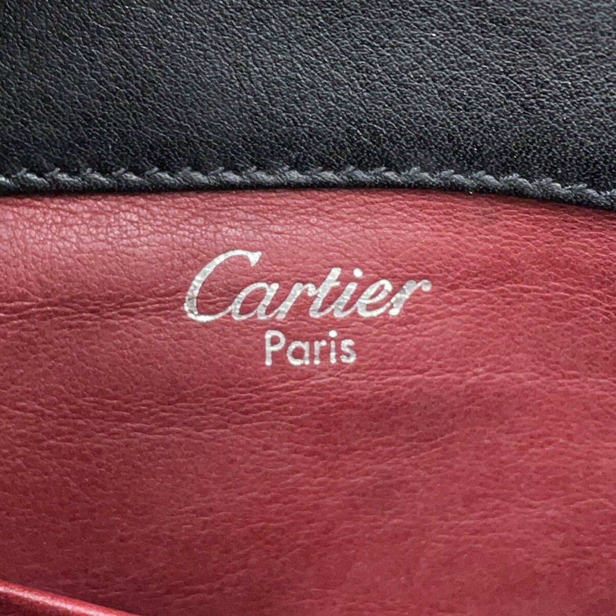 Cartier Trinity Black Leather Handbag (Pre-Owned)
