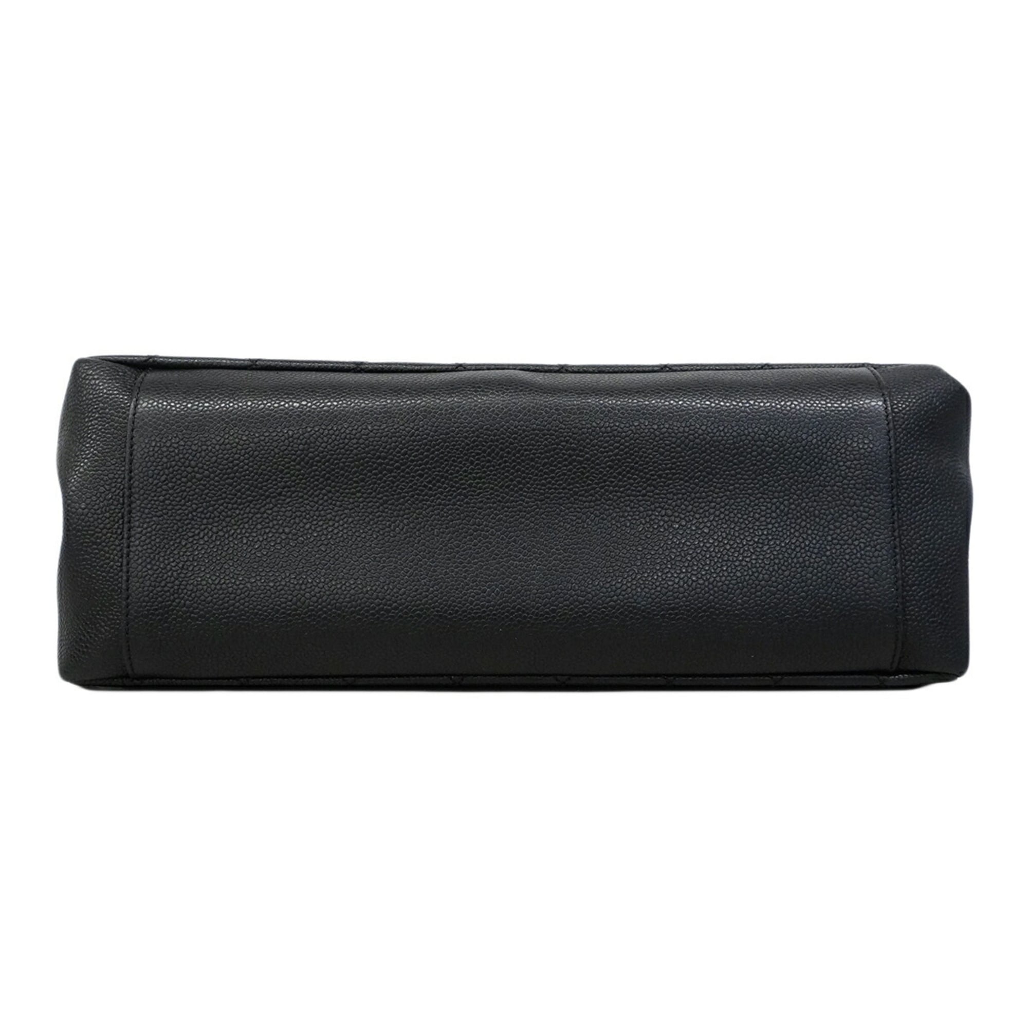 Chanel Black Grained Calfskin Tote Bag (Pre-Owned)