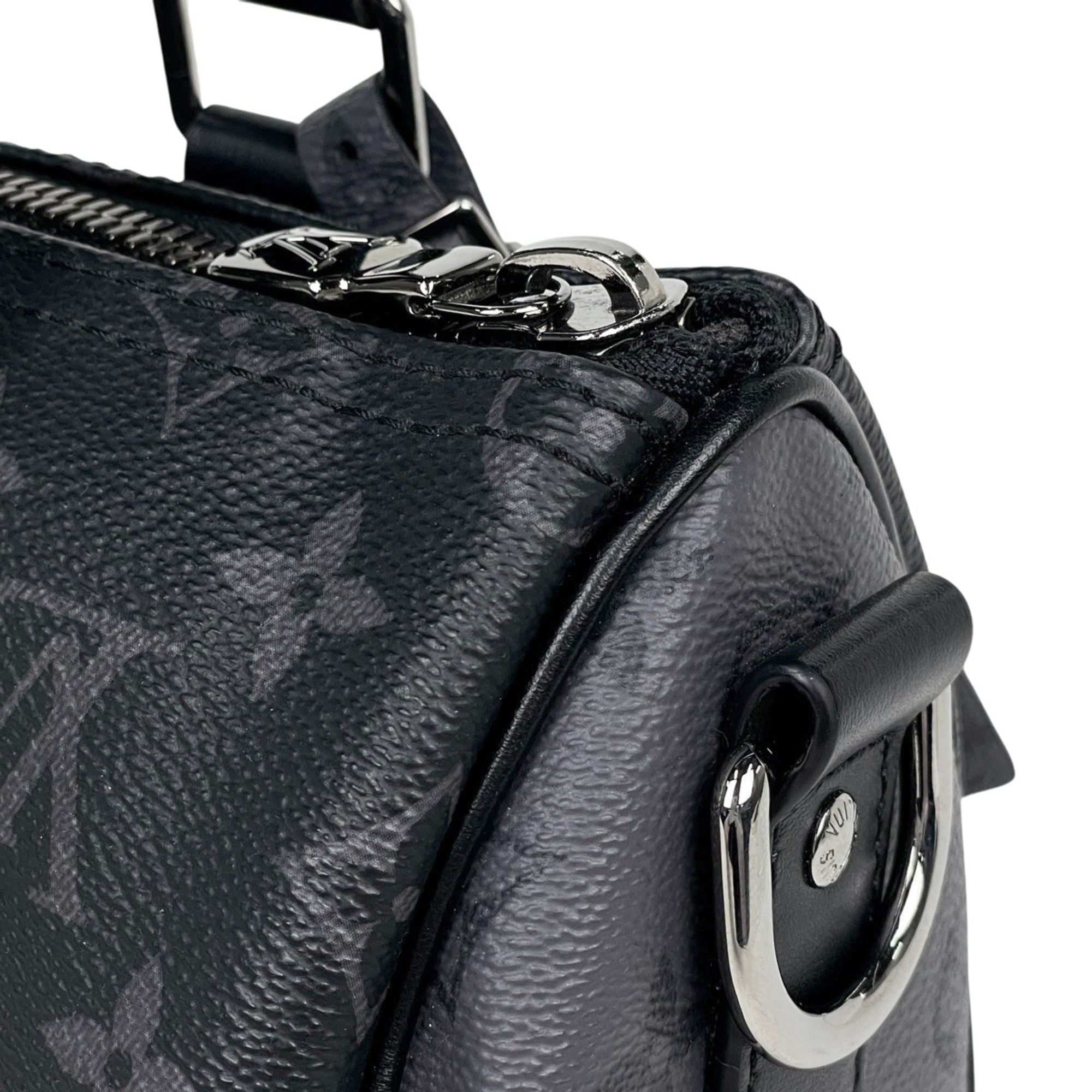Louis Vuitton Black Gray Monogram Eclipse Noir Monogram Eclipse Tote Bag (Pre-Owned)