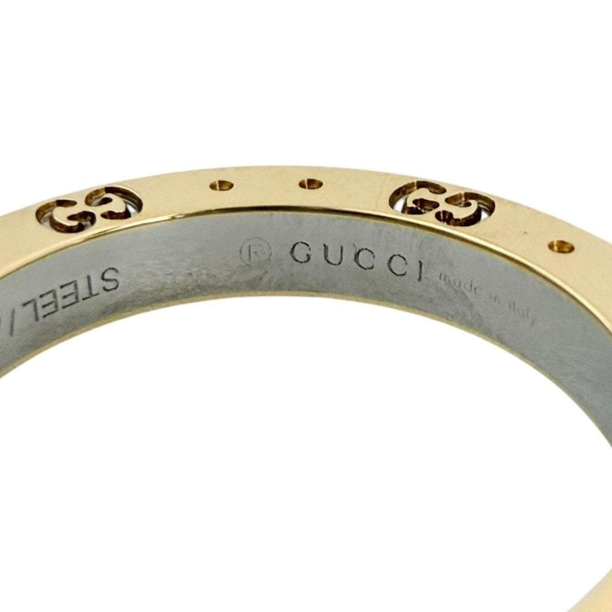 Gucci Yellow Gold (18K) Stainless Steel Band Ring (Pre-Owned)