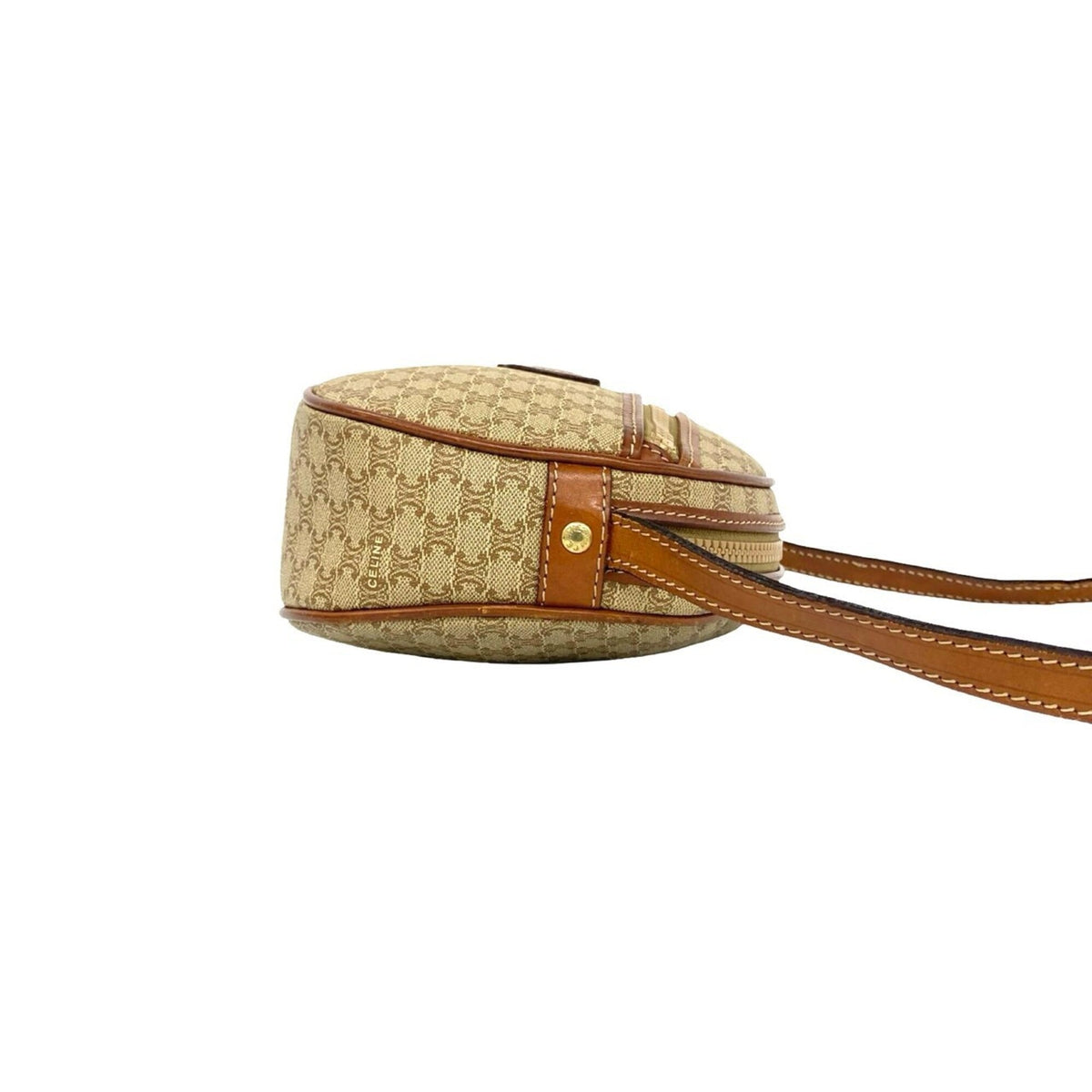 Celine Brown Leather Pvc Pochette Shoulder Bag (Pre-Owned)