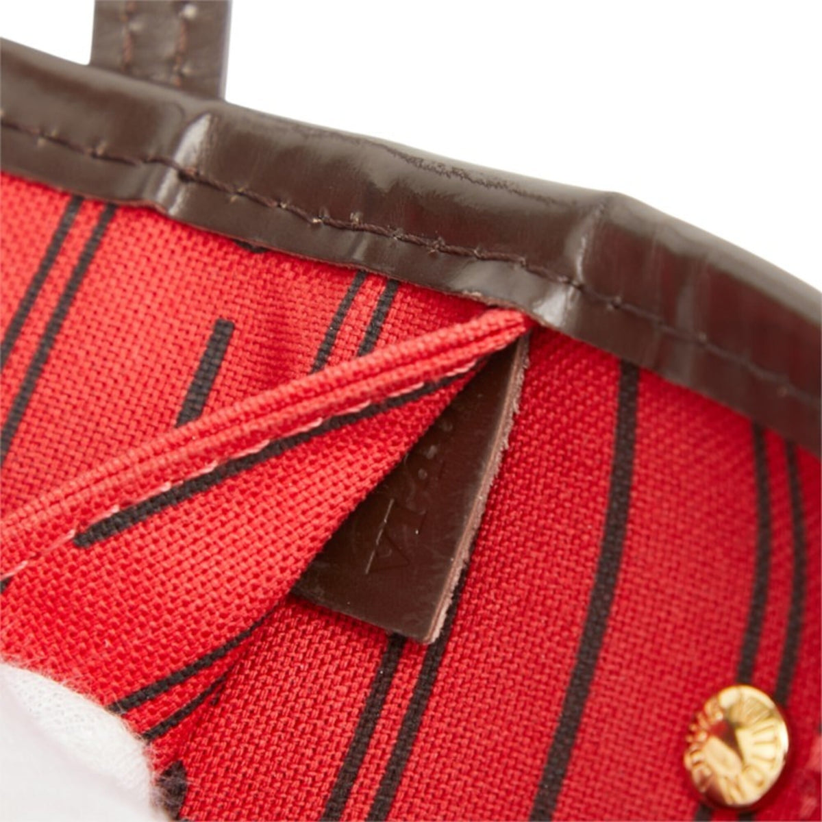 Louis Vuitton Damier Brown Cerise Red Color Pvc Leather Shoulder Bag Tote Bag (Pre-Owned)