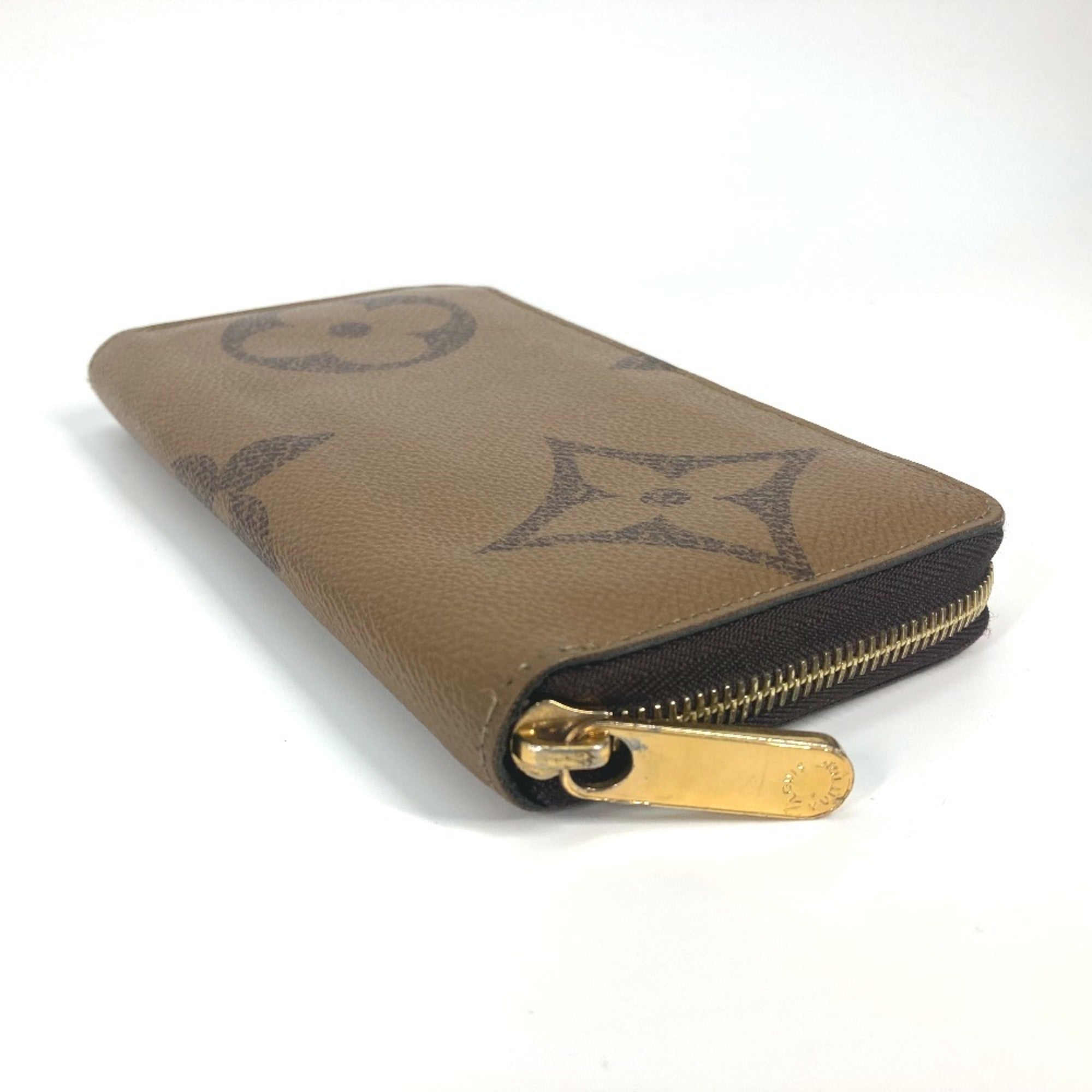 Louis Vuitton Brown Monogram Reverse Long Wallet (Bi-Fold) (Pre-Owned)