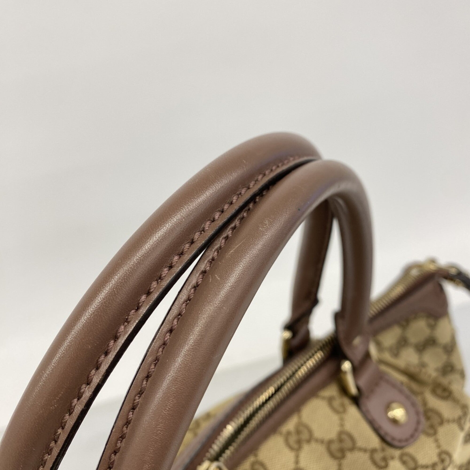 Gucci Beige Canvas Handbag (Pre-Owned)