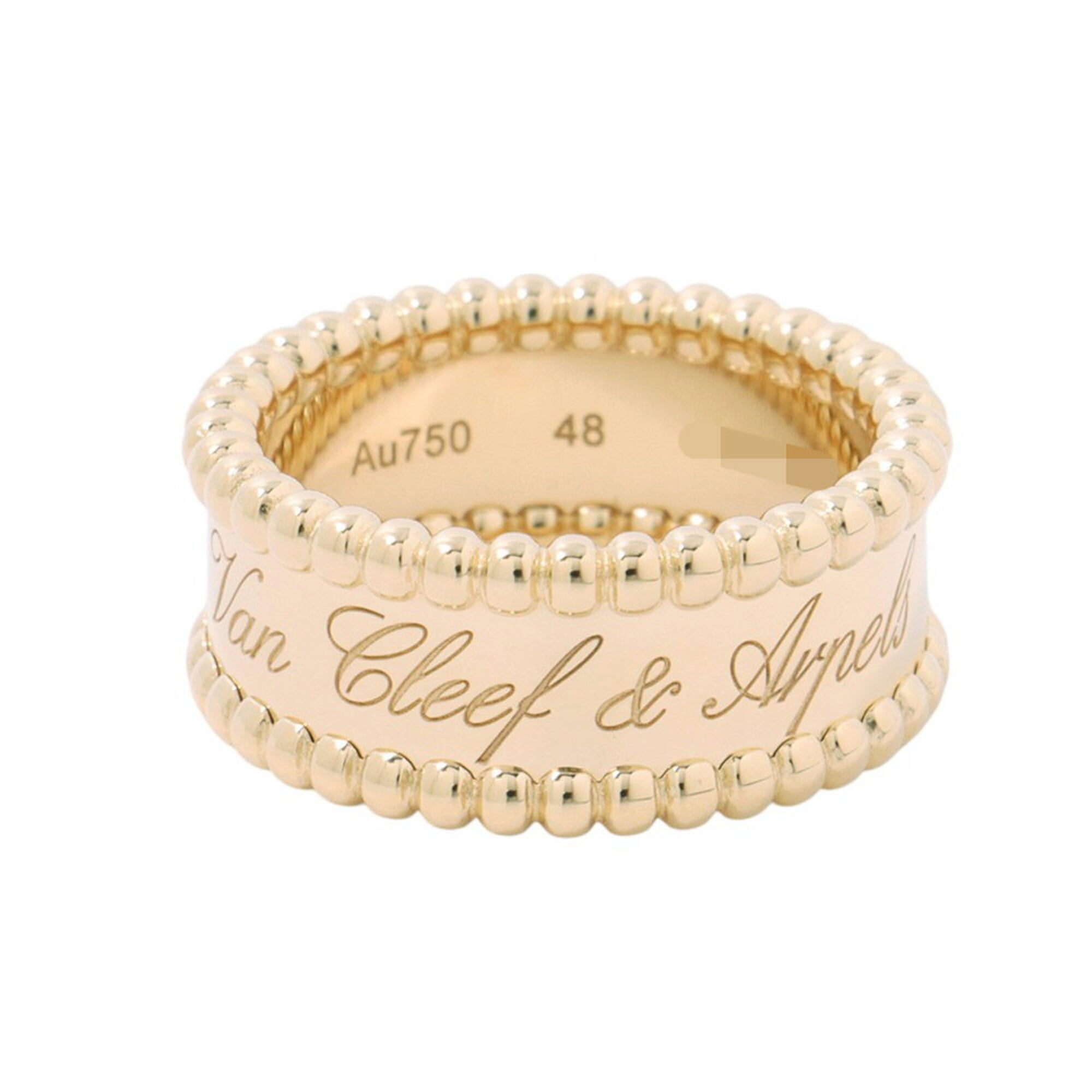 Van Cleef & Arpels Perlee Yellow Gold (18K) Band Ring (Pre-Owned)