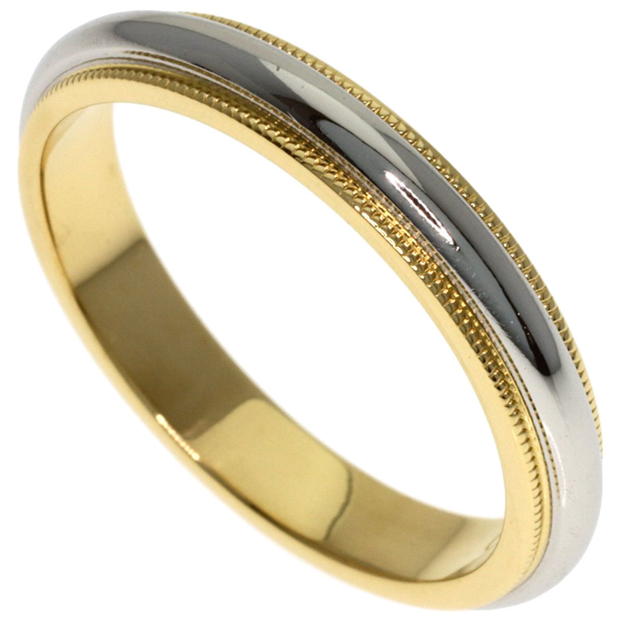 Tiffany Gold Silver Yellow Gold (18K) Platinum 950 Band Ring (Pre-Owned)