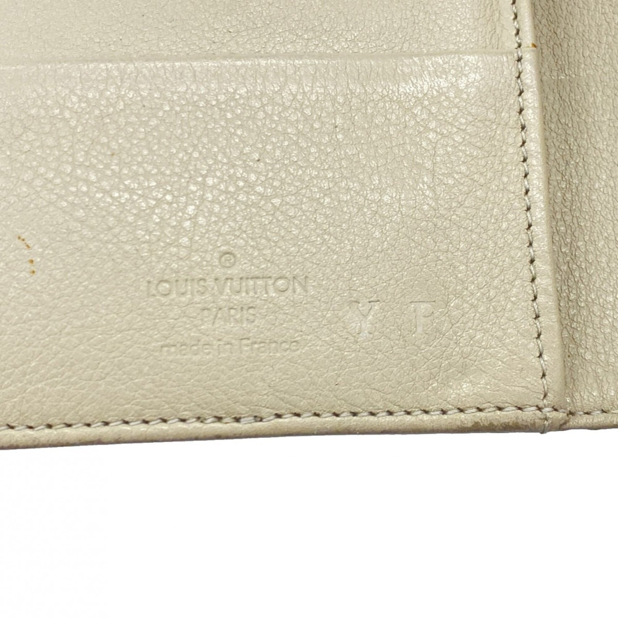 Louis Vuitton Beige Long Wallet (Tri-Fold) (Pre-Owned)