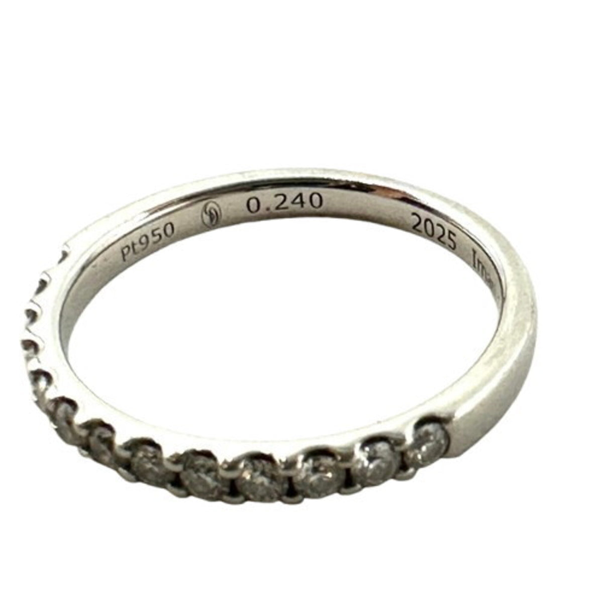 Tiffany Platinum Platinum 950 Band Ring (Pre-Owned)