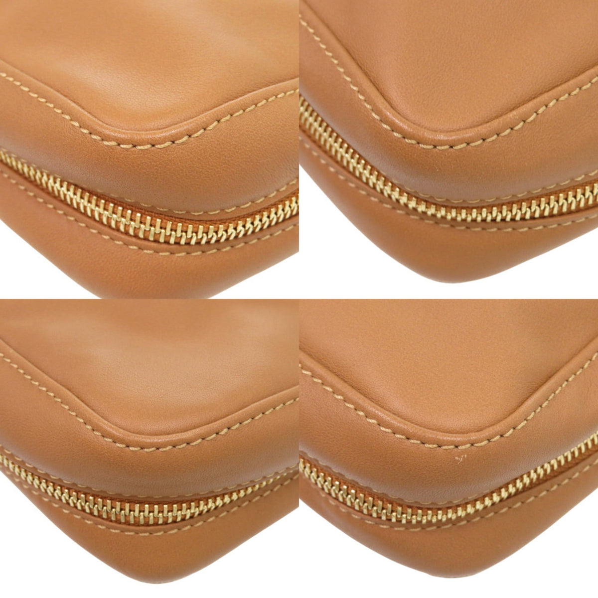 Longchamp Brown Camel Leather Shoulder Bag (Pre-Owned)