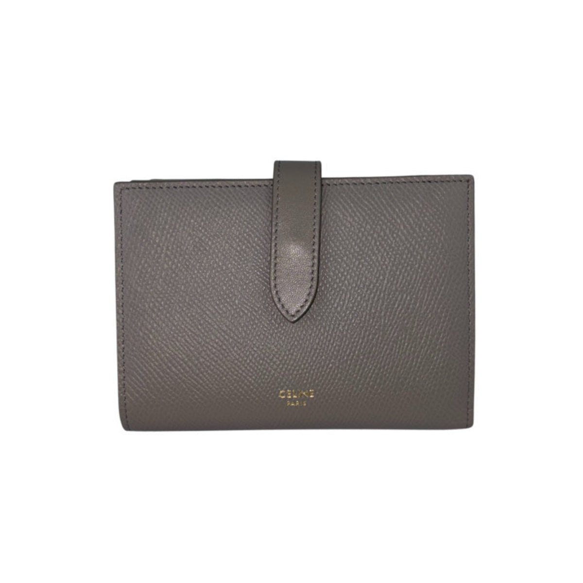 Celine Grayish Leather Wallet (Bi-Fold) (Pre-Owned)