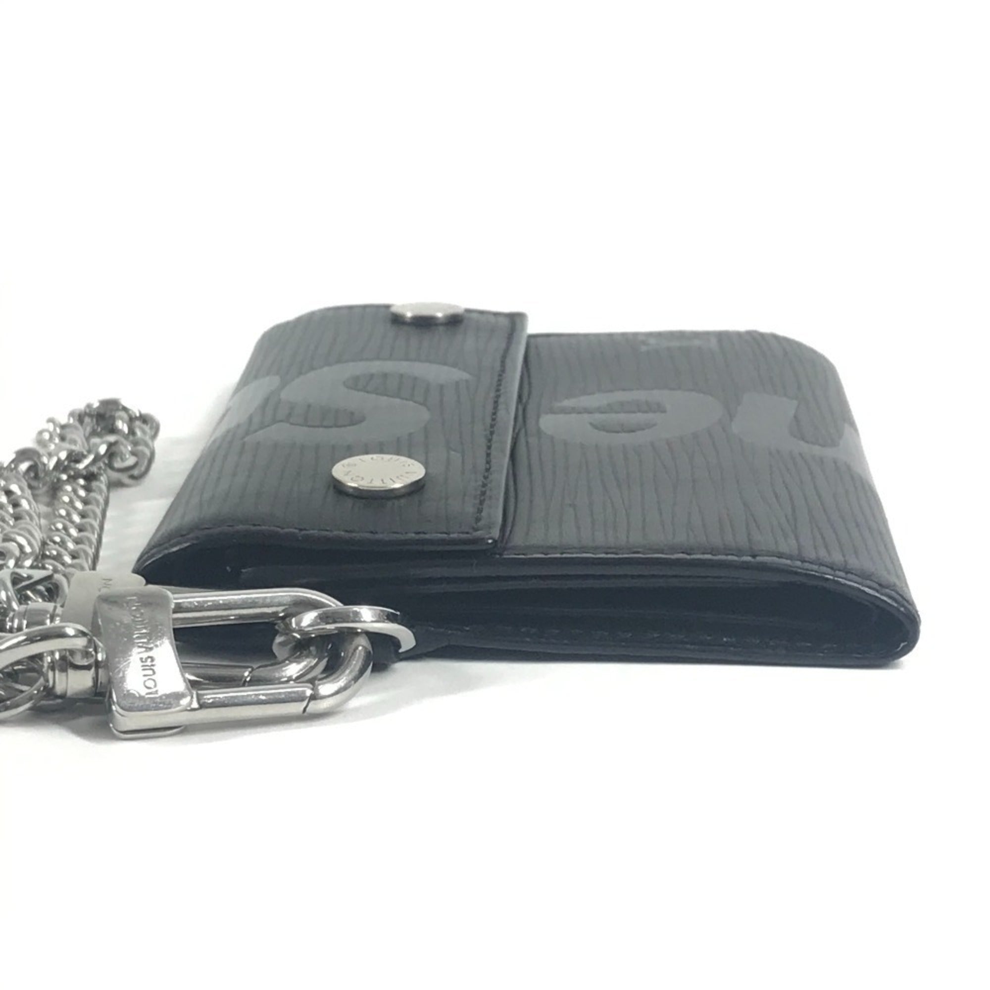 Louis Vuitton Epi Black Noir Epi Leather Chain/Shoulder Wallet (Pre-Owned)