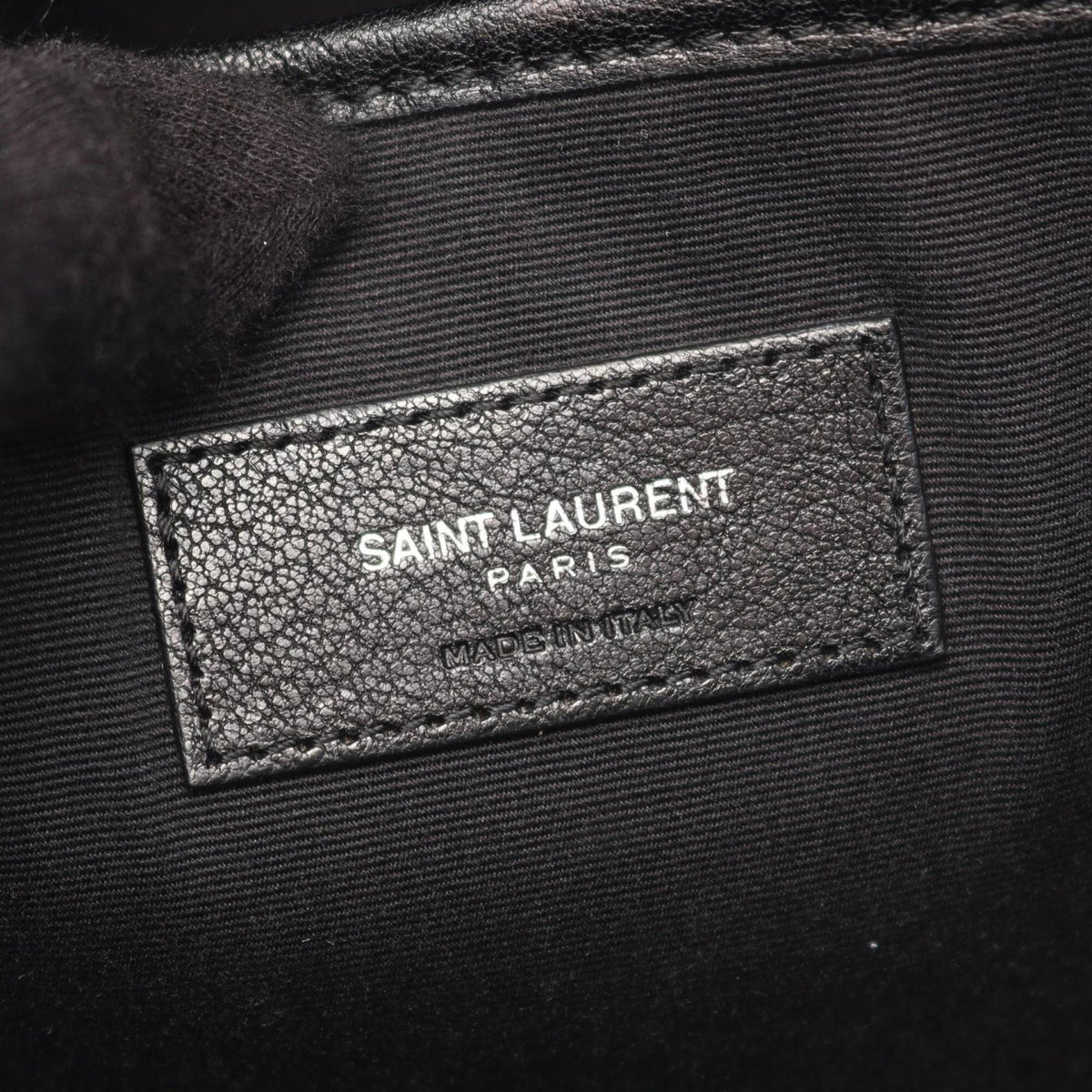Yves Saint Laurent Black Multi-Color Leather Canvas Backpack (Pre-Owned)